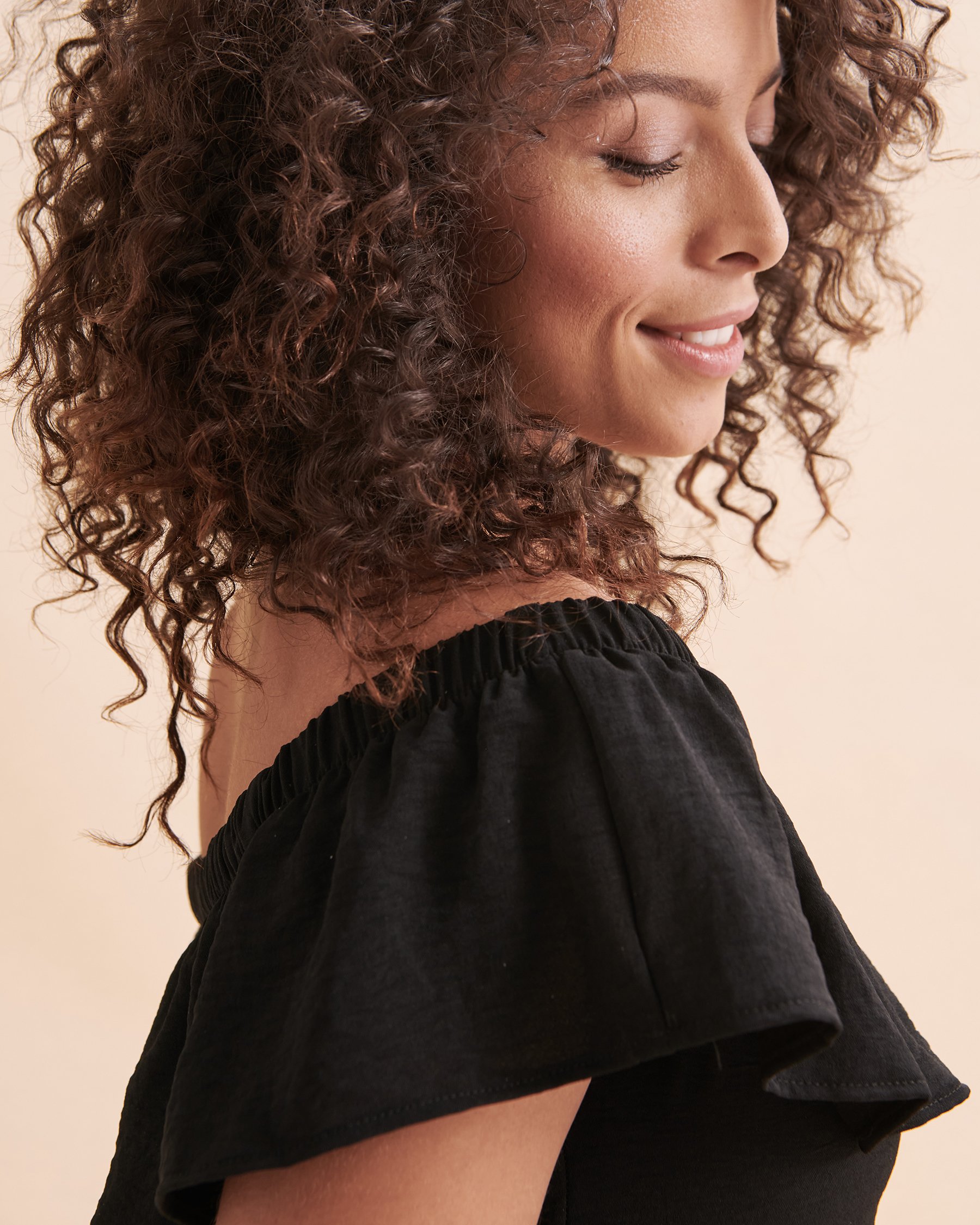 COVER ME Airflow Off the Shoulder Maxi Dress Black 23052676 - View3