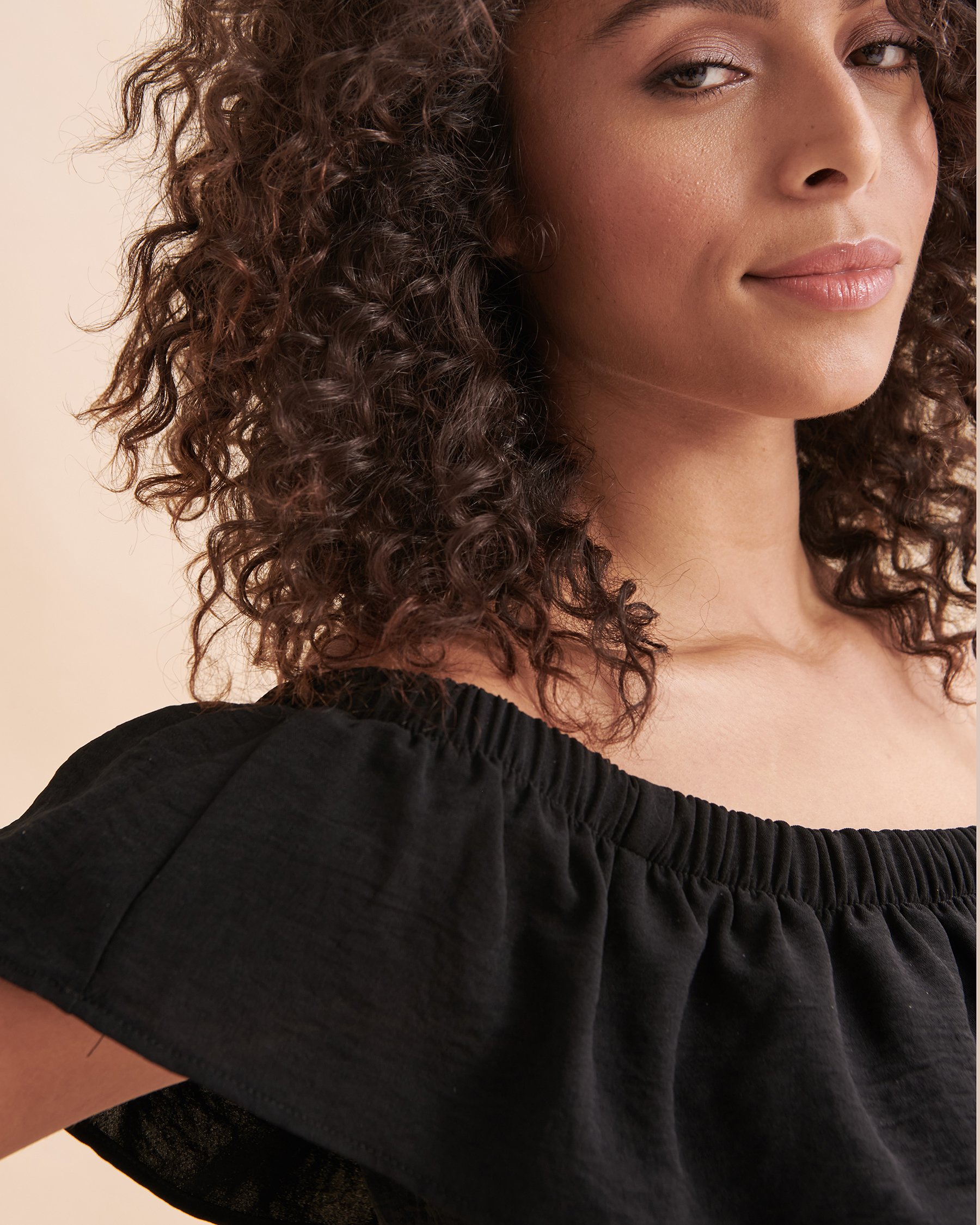 COVER ME Airflow Off the Shoulder Maxi Dress Black 23052676 - View4