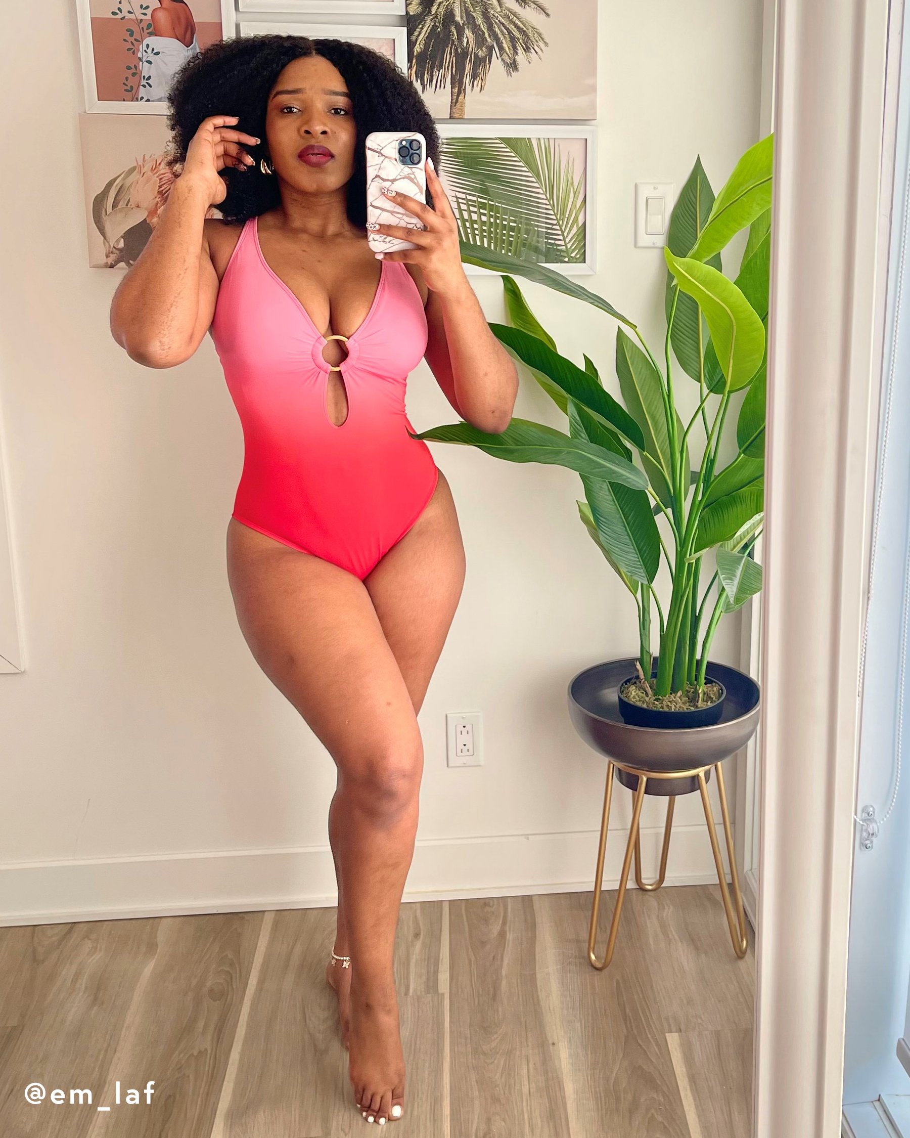 BLEU ROD BEATTIE COAST TO COAST Cross Back One-piece Swimsuit Shade of pink RBCC22796H - View1