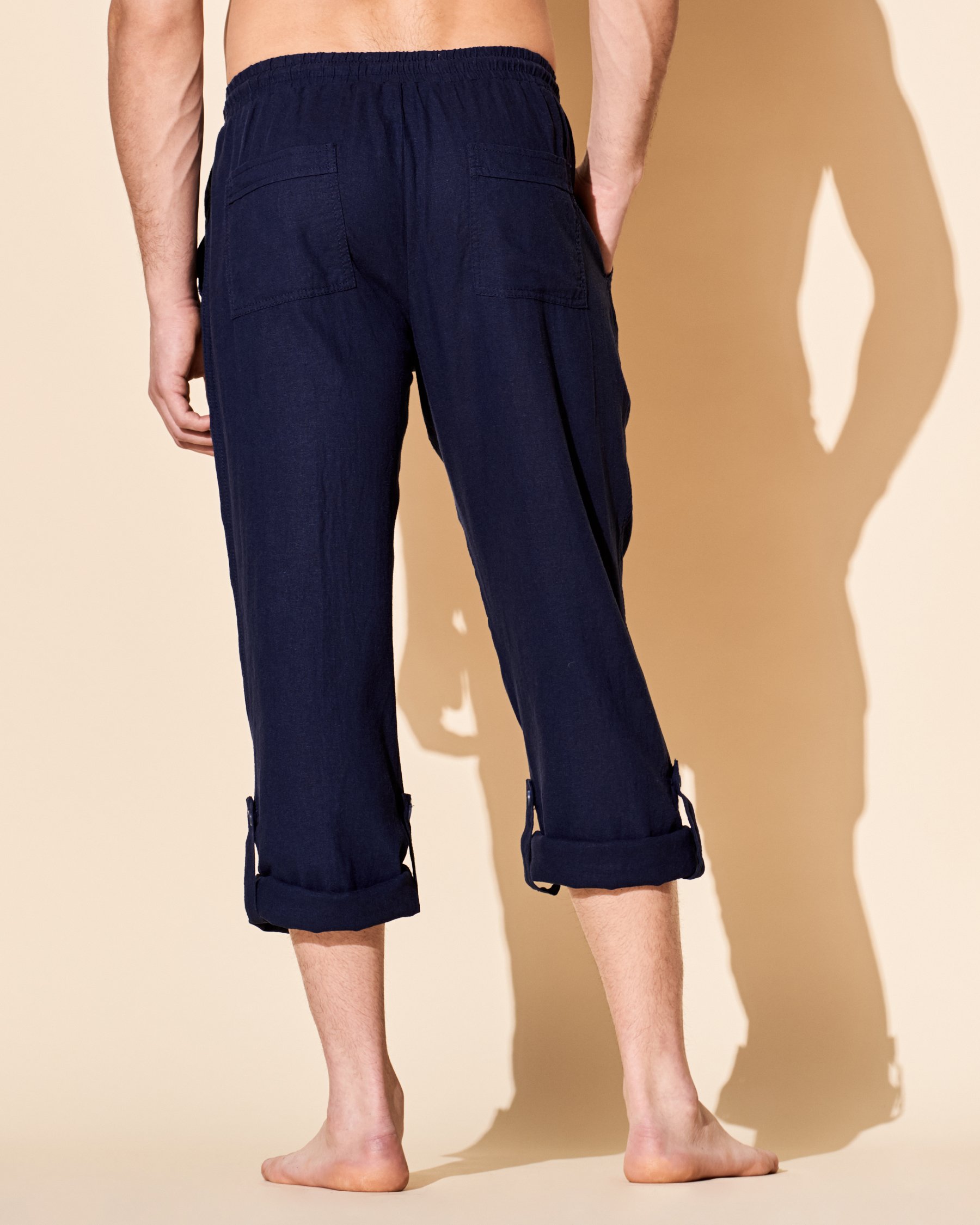 OCEAN Linen pants Ocean GRY-HTR 696-785-2-00 - View3