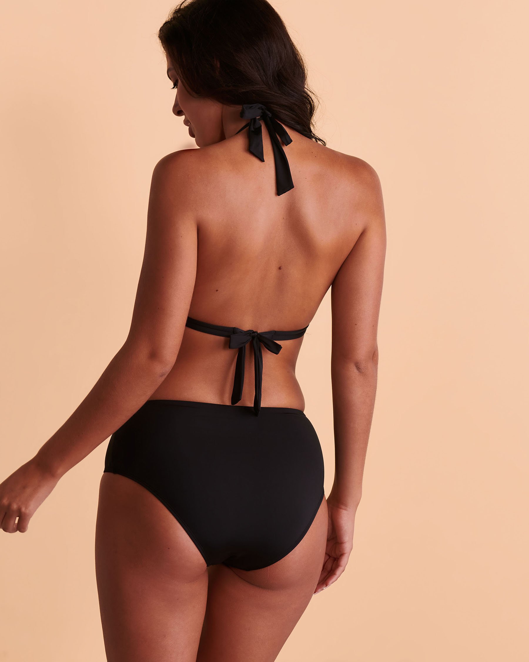 SANTEMARE CHAIN Triangle Bikini Top Black 01100165 - View6