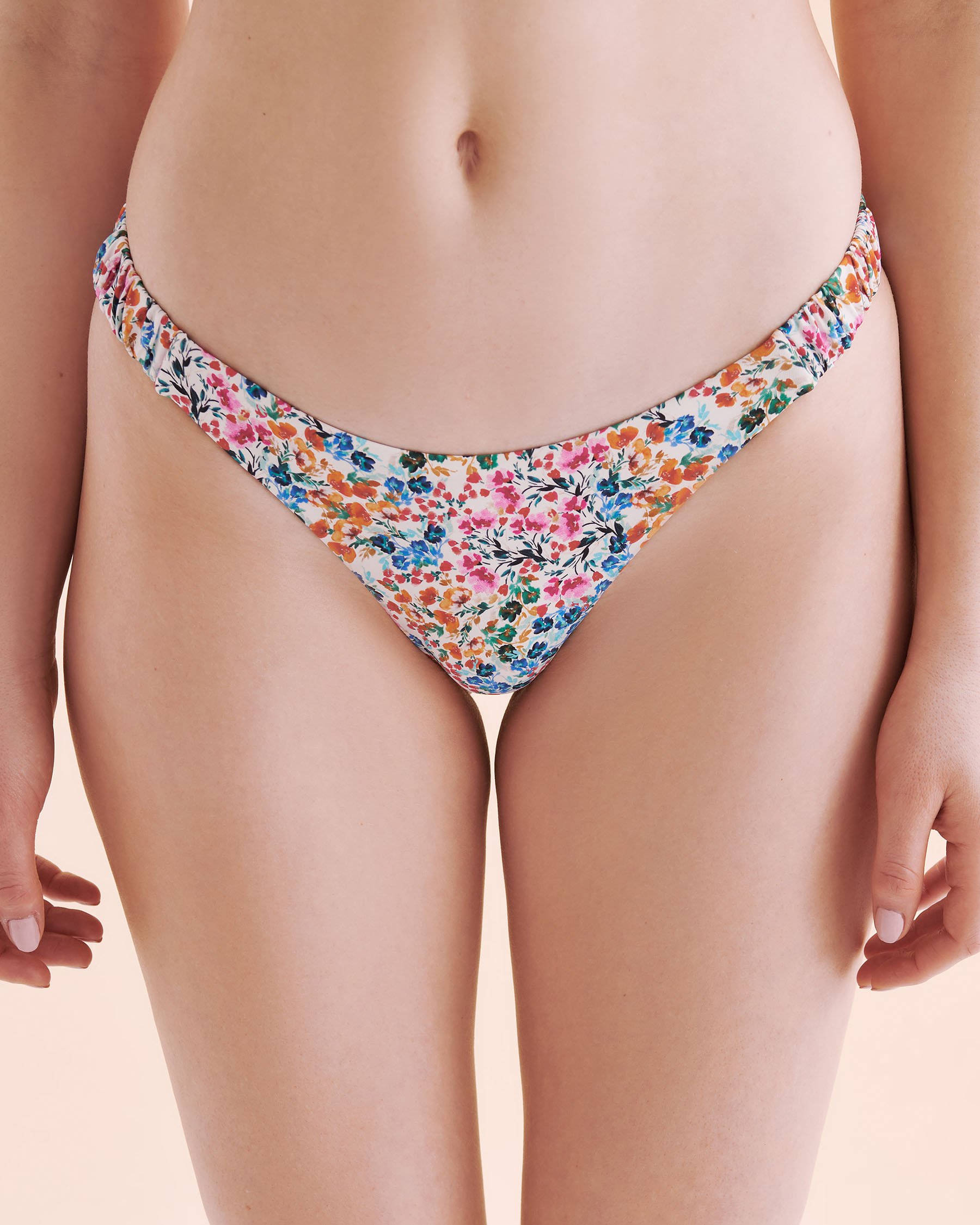 EIDON Bas de bikini échancré sirène Floralscape Imprimé floral blanc 35267355 - View4