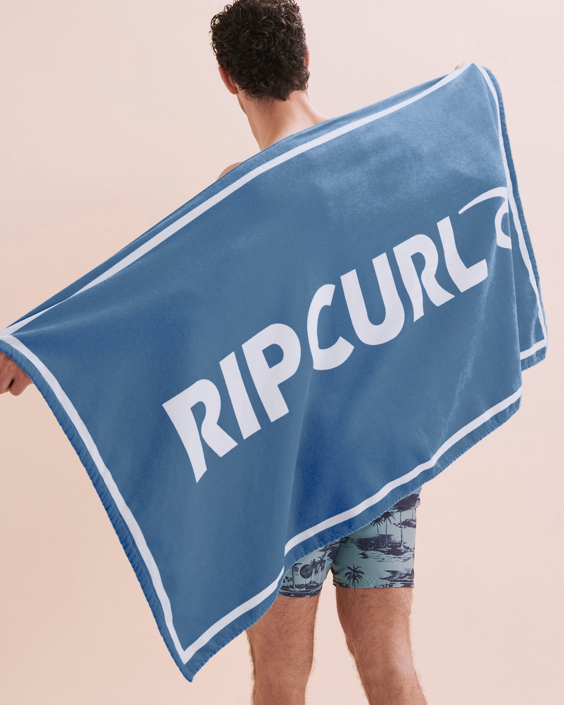 RIP CURL Serviette de plage logo Rip Curl Bleu océan 011MTO - Voir1