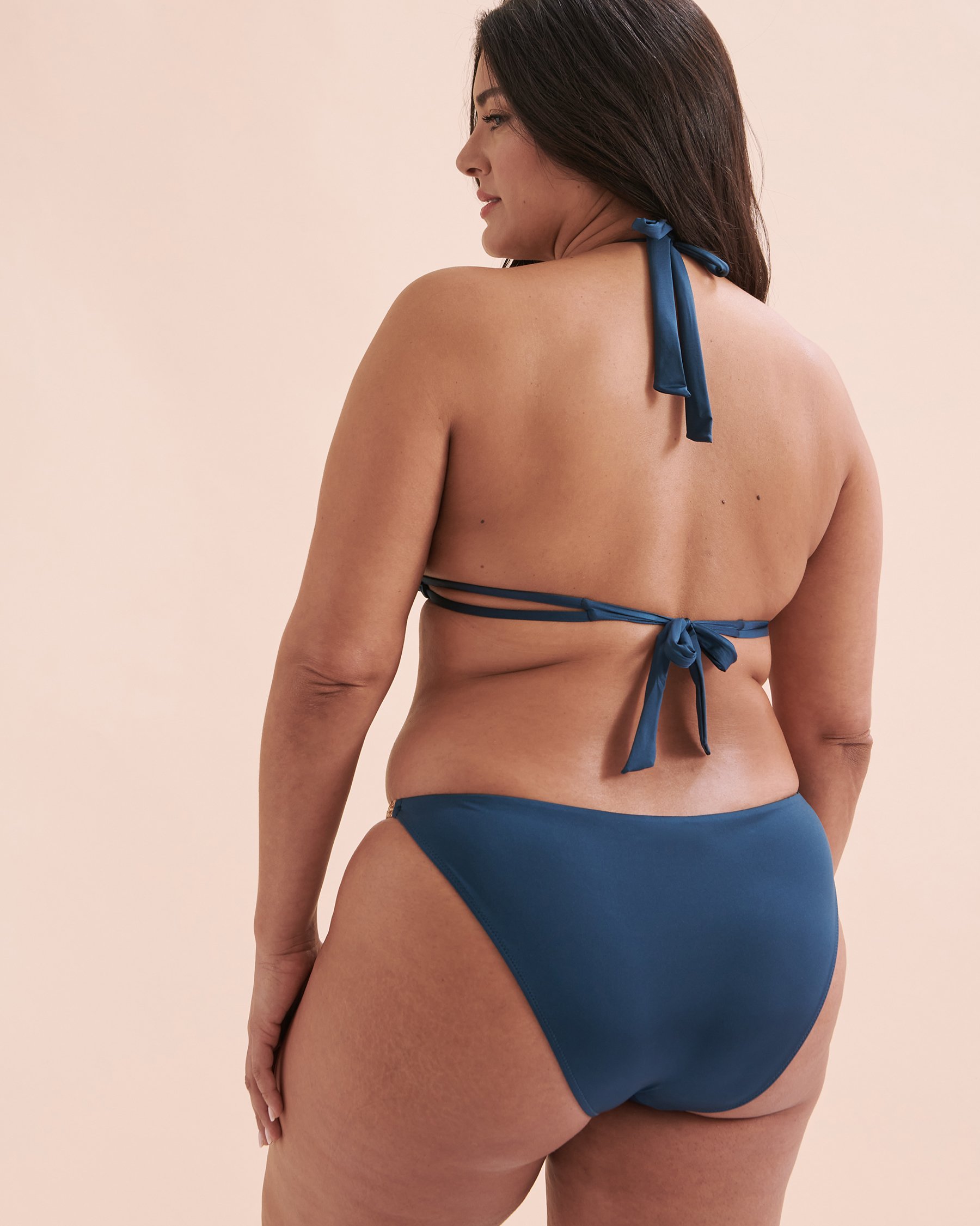 SANTEMARE Haut de bikini triangle Chain Bleu majolica 01100230 - Voir2