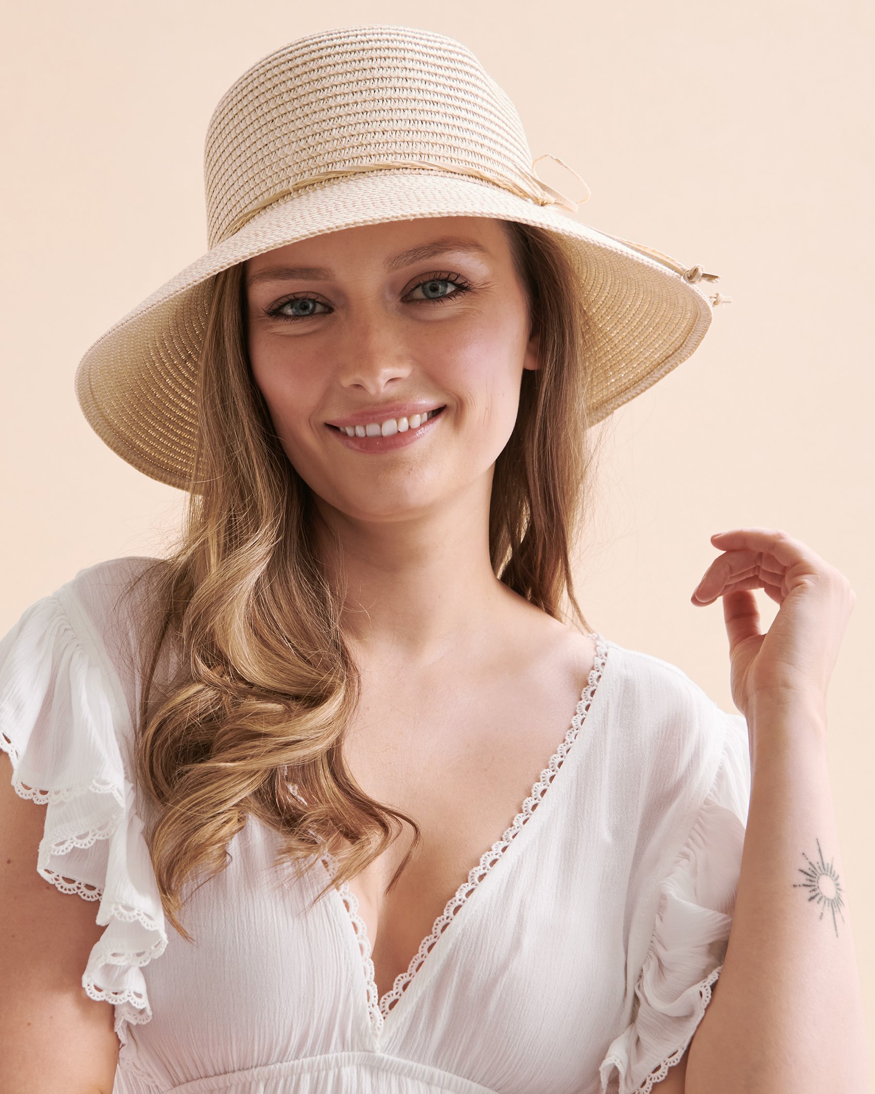SARAJANE Bucket Hat Ivory/Natural 24SJ2007 - View1