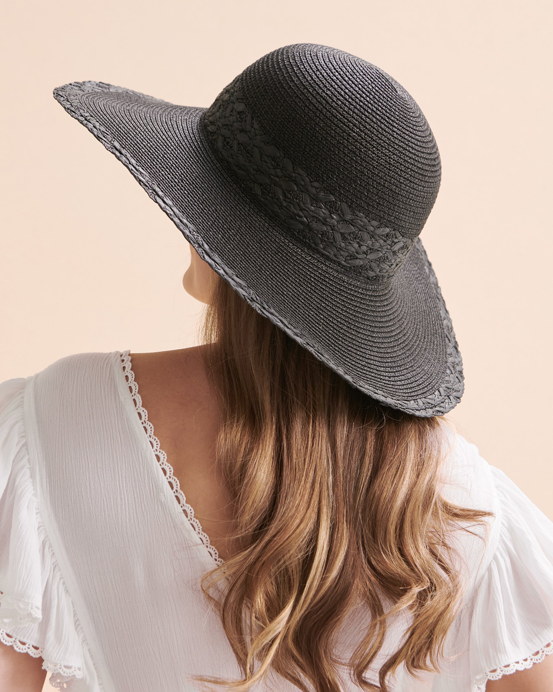 SARAJANE Chapeau en paille Noir 24SJ2008 - View3