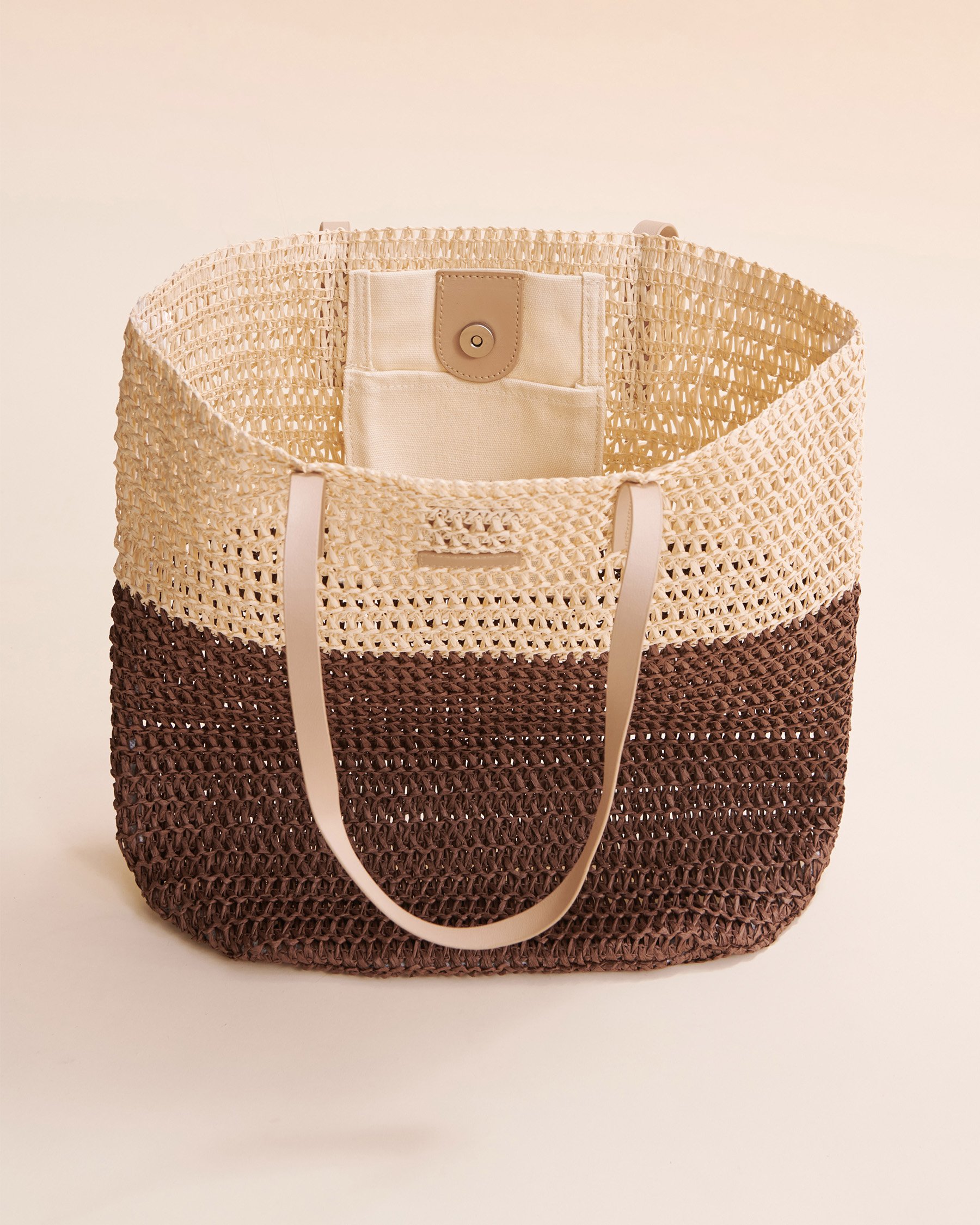 TROPIK Two Tone Beach Bag Light/Dark NB3-49 - View2