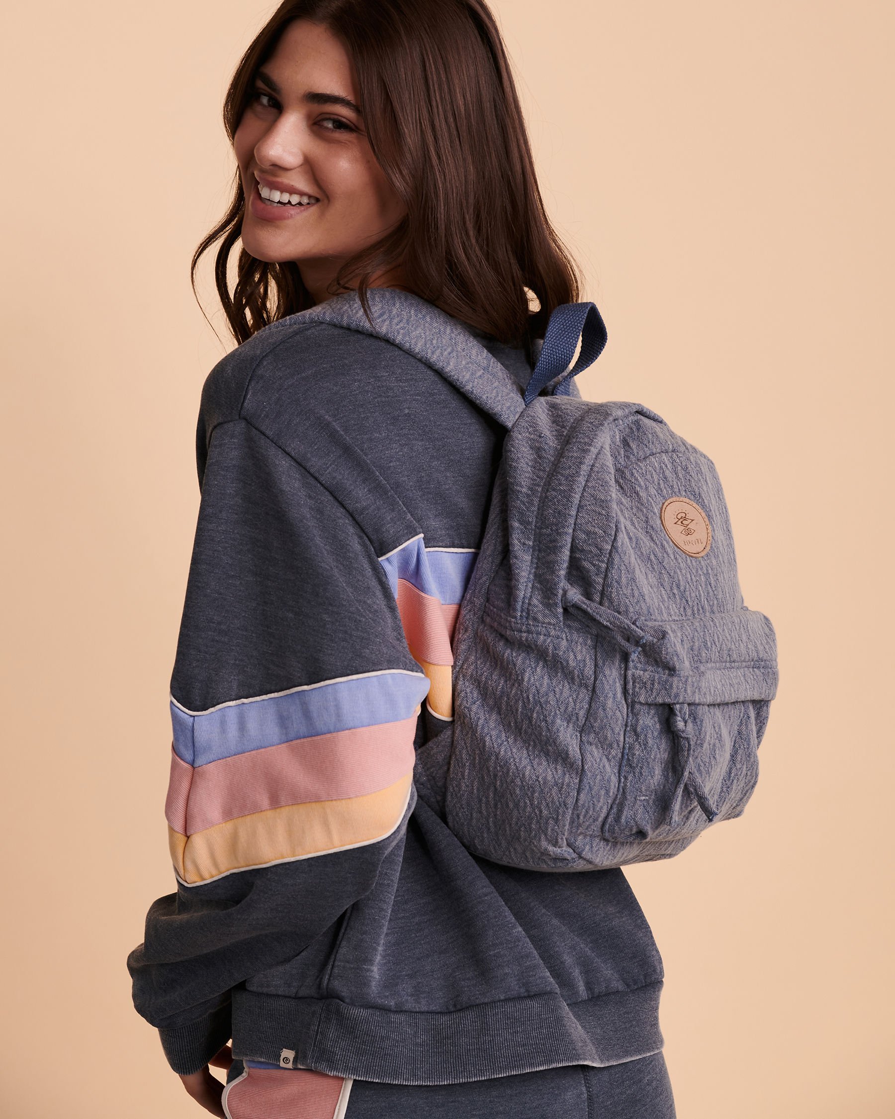 RIP CURL Mini sac à dos en coton jacquard Marin délavé LBPOP1 - Voir1
