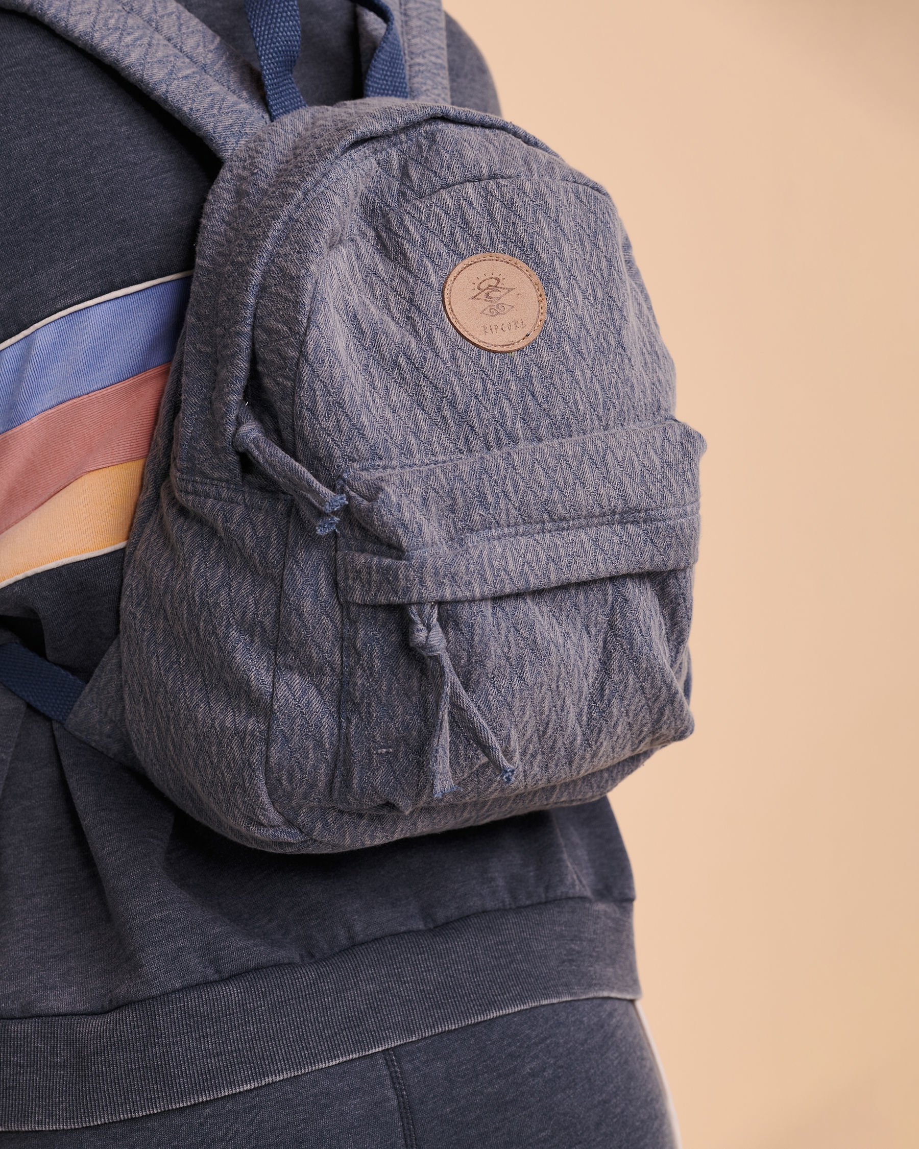 RIP CURL Mini sac à dos en coton jacquard Marin délavé LBPOP1 - Voir3