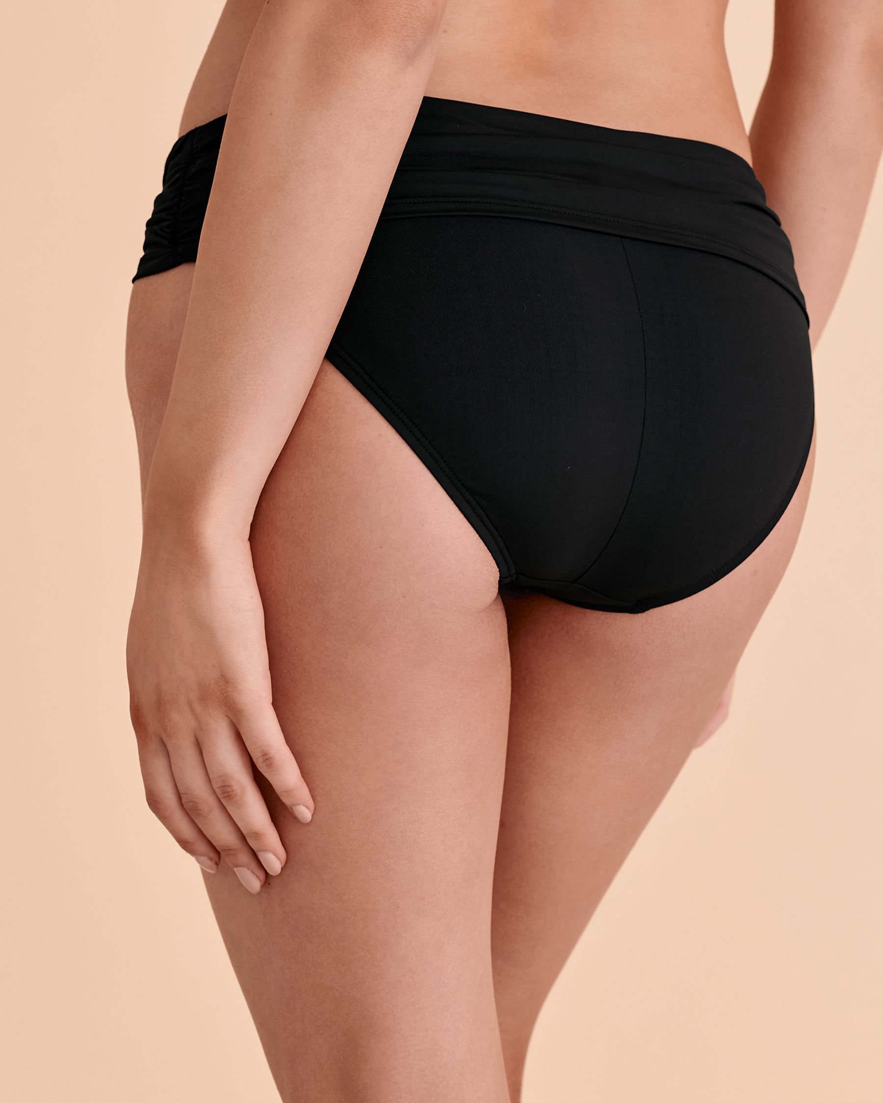 BLEU ROD BEATTIE ALL ABOUT YOU Twisted Waistband Bikini Bottom Black RBKK00511 - View2