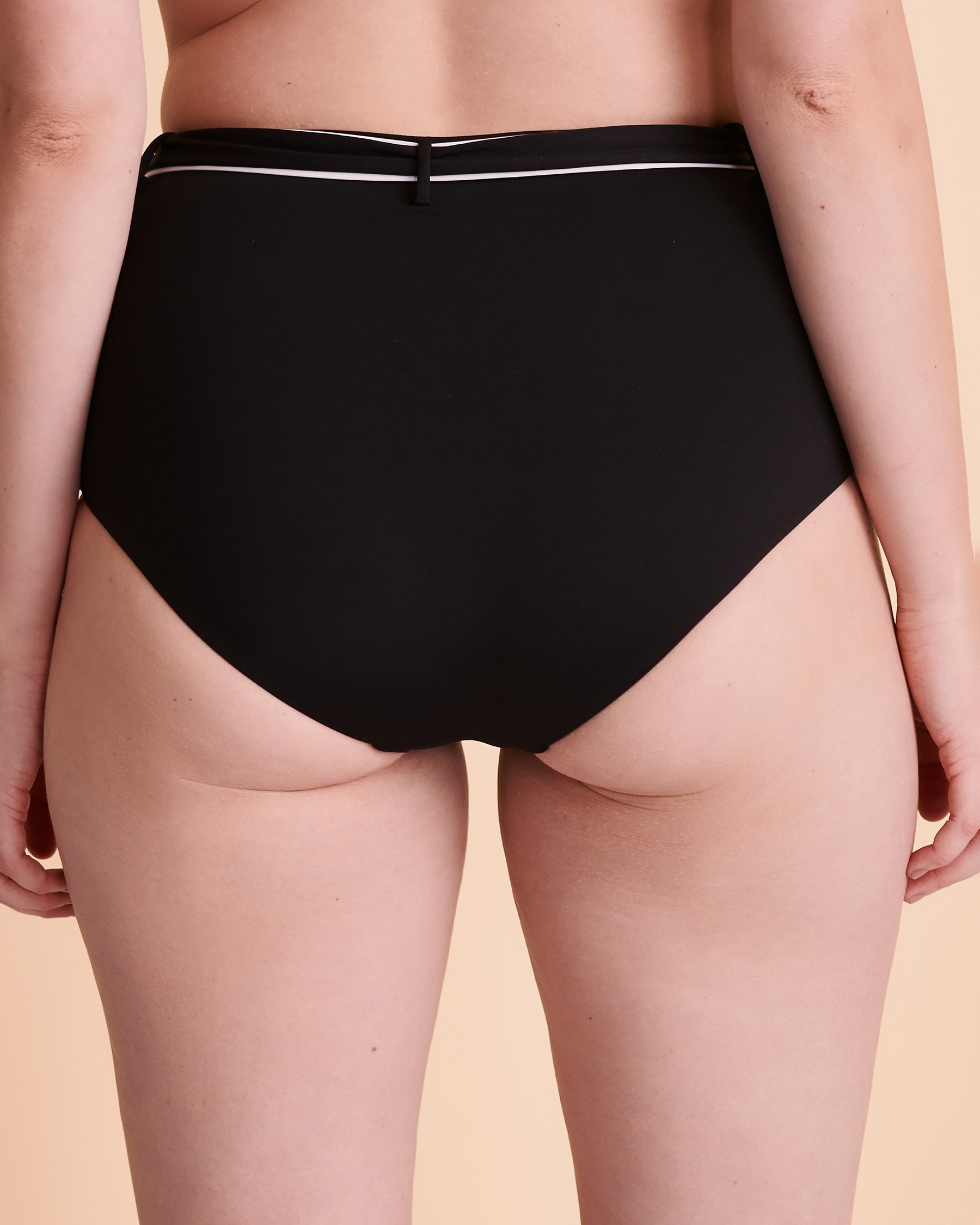 SEAFOLLY Bas de bikini taille haute ACTIVE Noir 40674-058 - View2