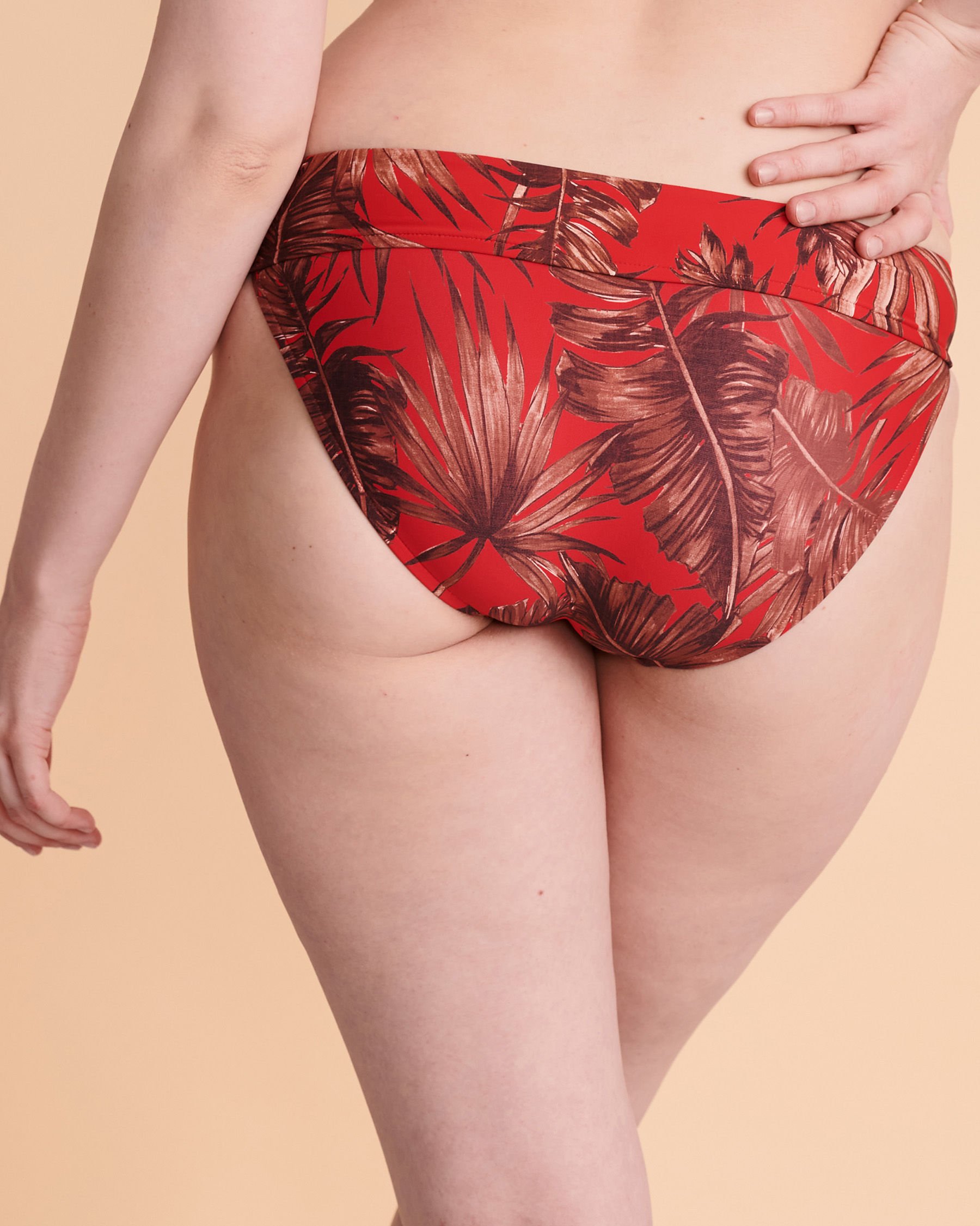 SEAFOLLY Twisted Waistband Bikini Bottom Red floral 44320-843 - View4