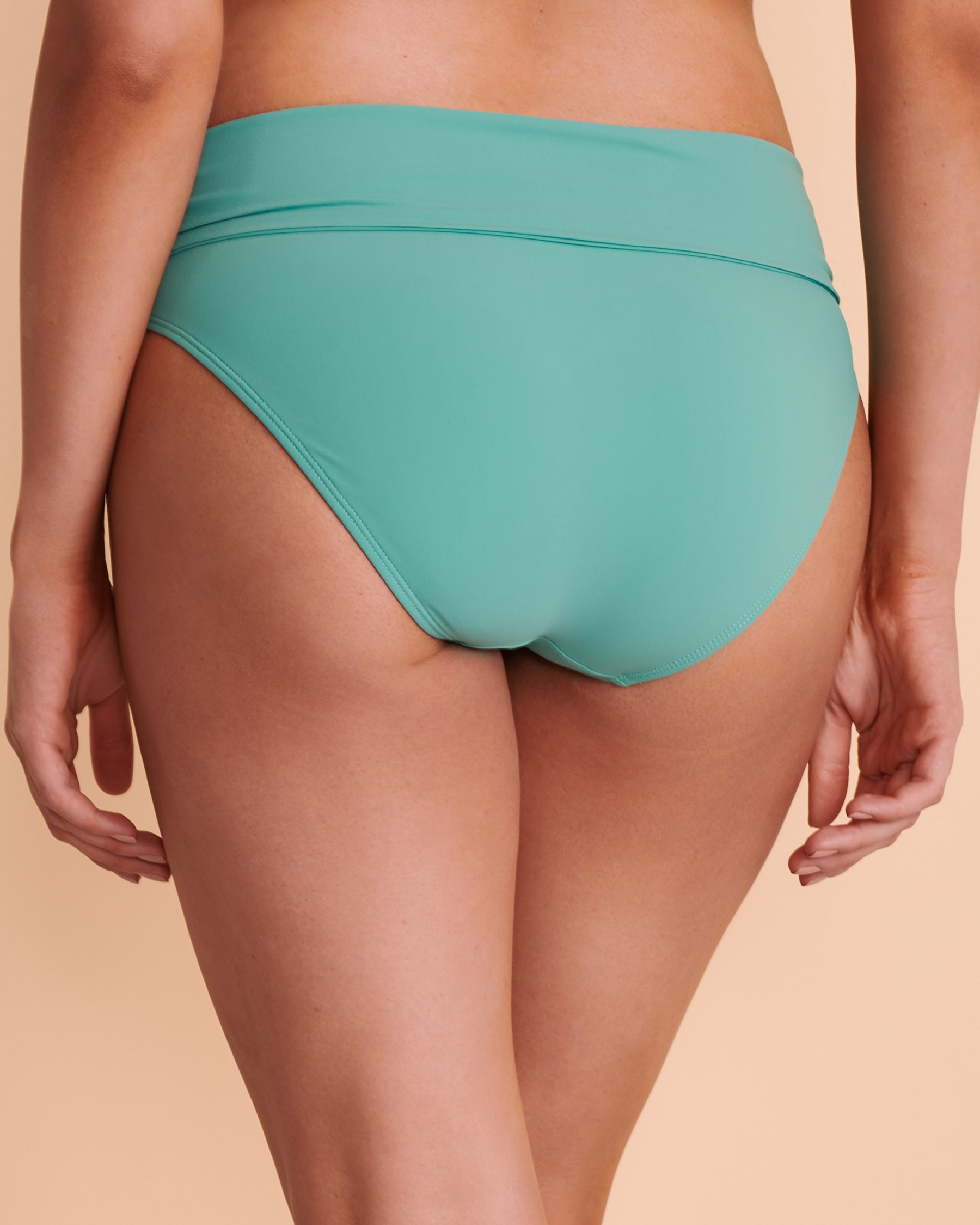 CHRISTINA Bas de bikini bande de taille pliable SOLID Aqua 30ZZ3240 - Voir2