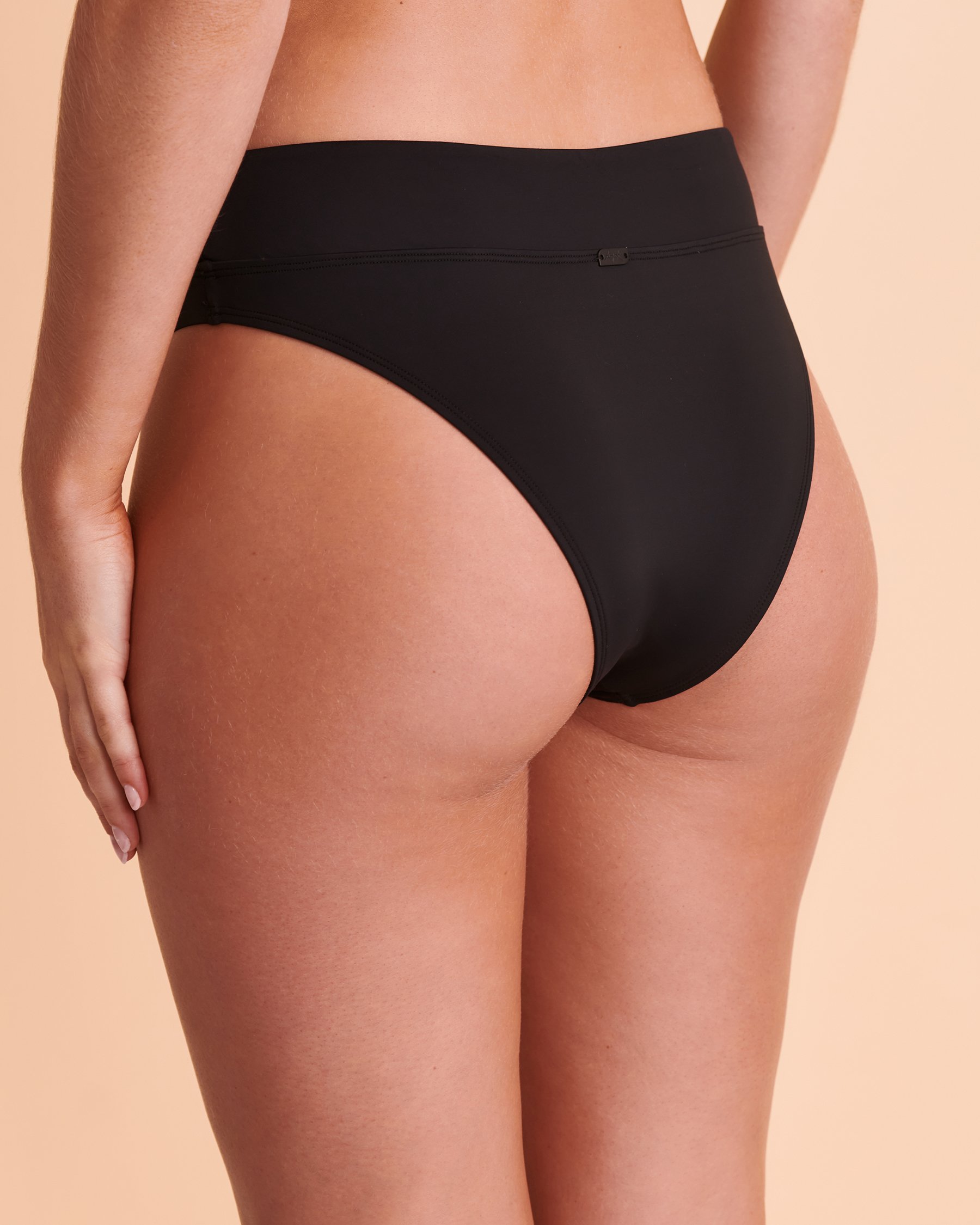 TROPIK Bas de bikini tanga noué à la taille SOLID Noir 01300062 - Voir2