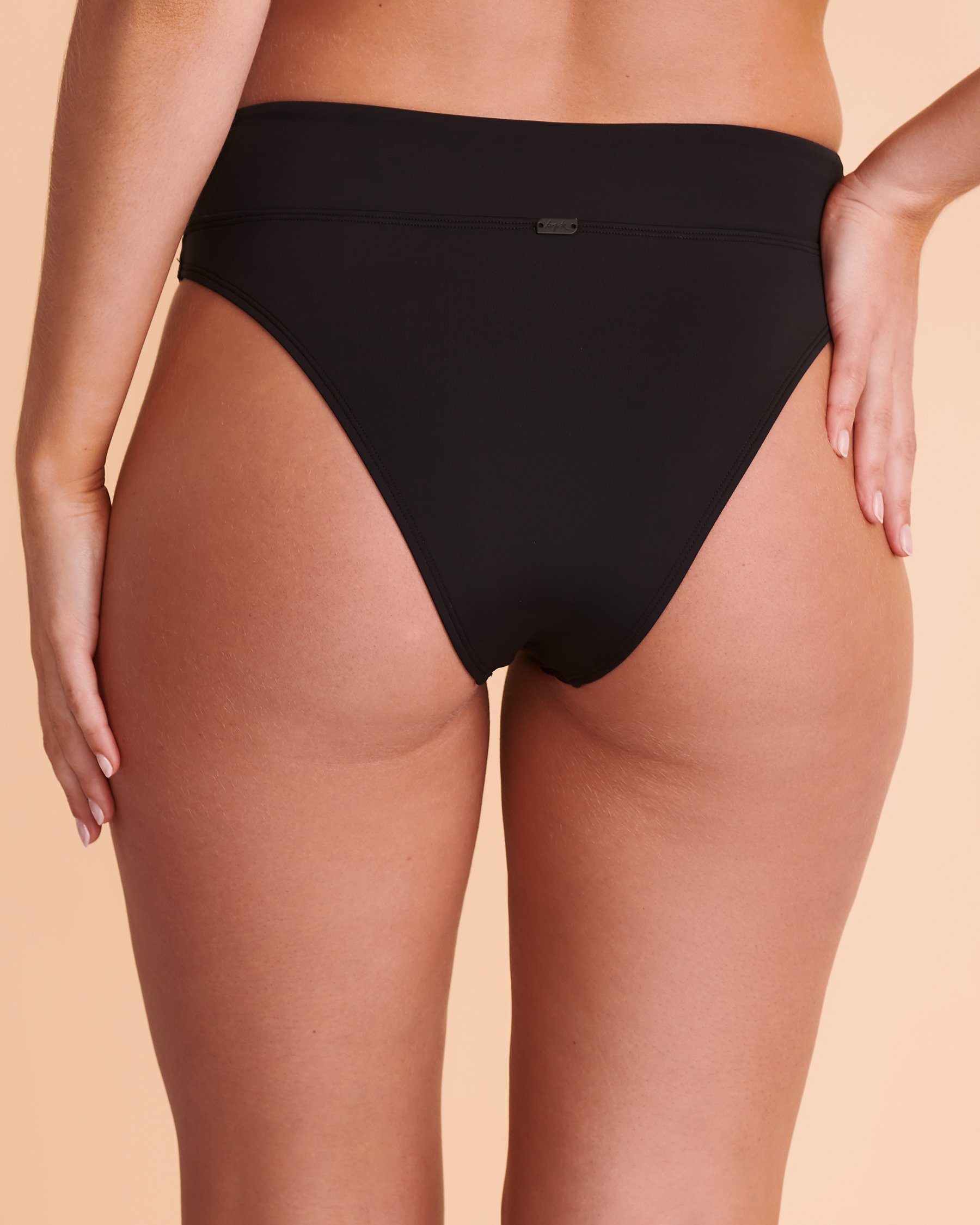 TROPIK Bas de bikini tanga noué à la taille SOLID Noir 01300062 - Voir3