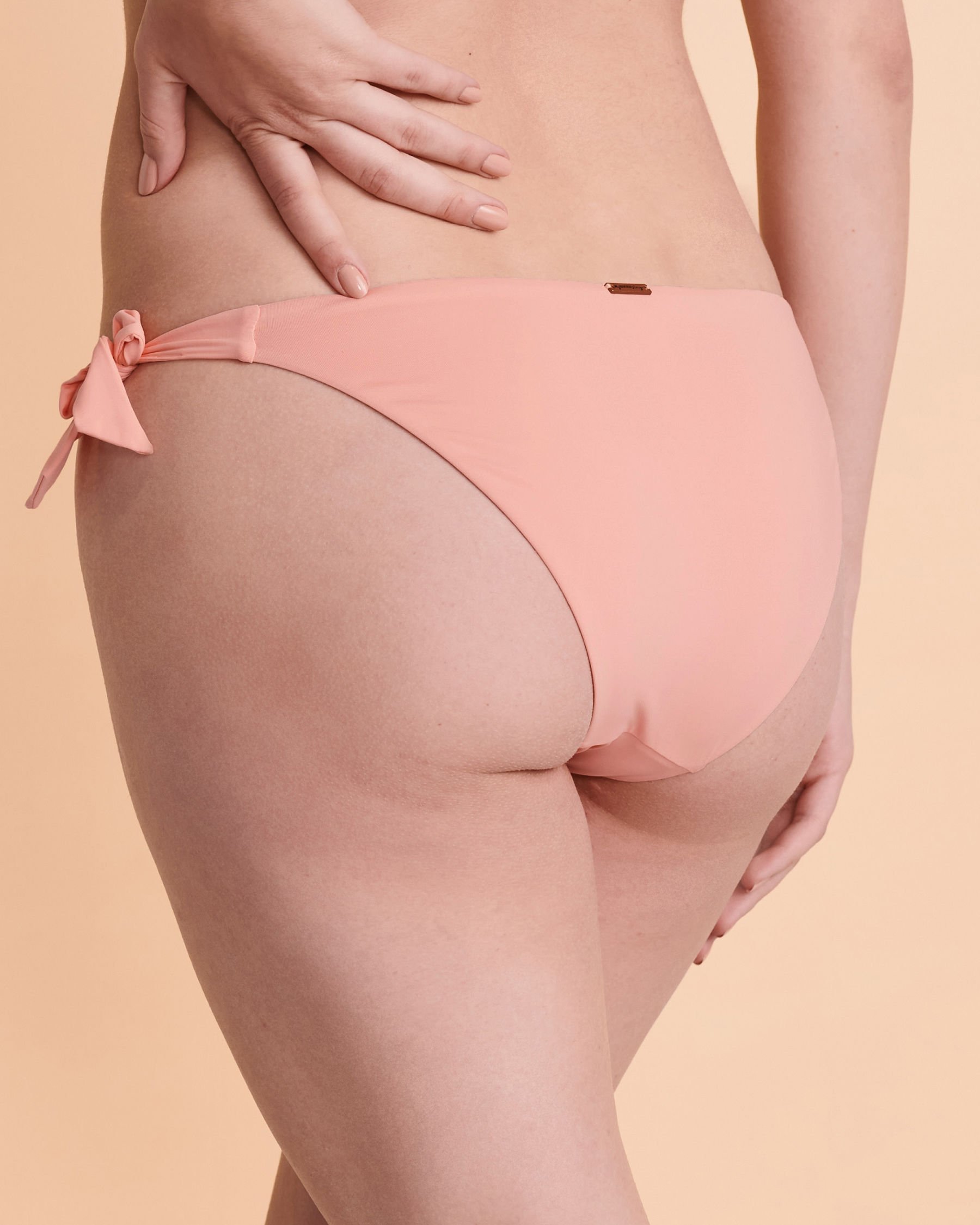 MY BIKINI STORY SOLID Side Tie Bikini Bottom Pink 01300032 - View2