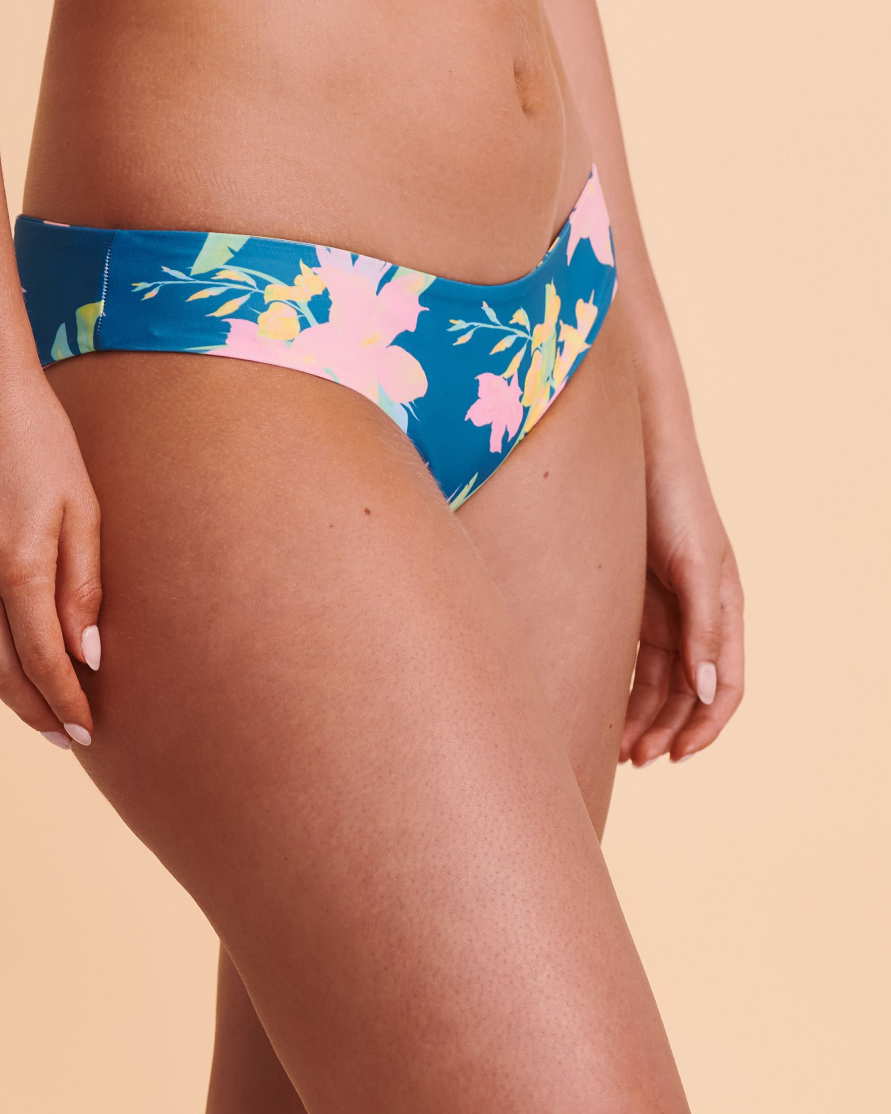 KULANI KINIS SUNSET SODA Bikini Bottom Floral BOT212SODA - View1