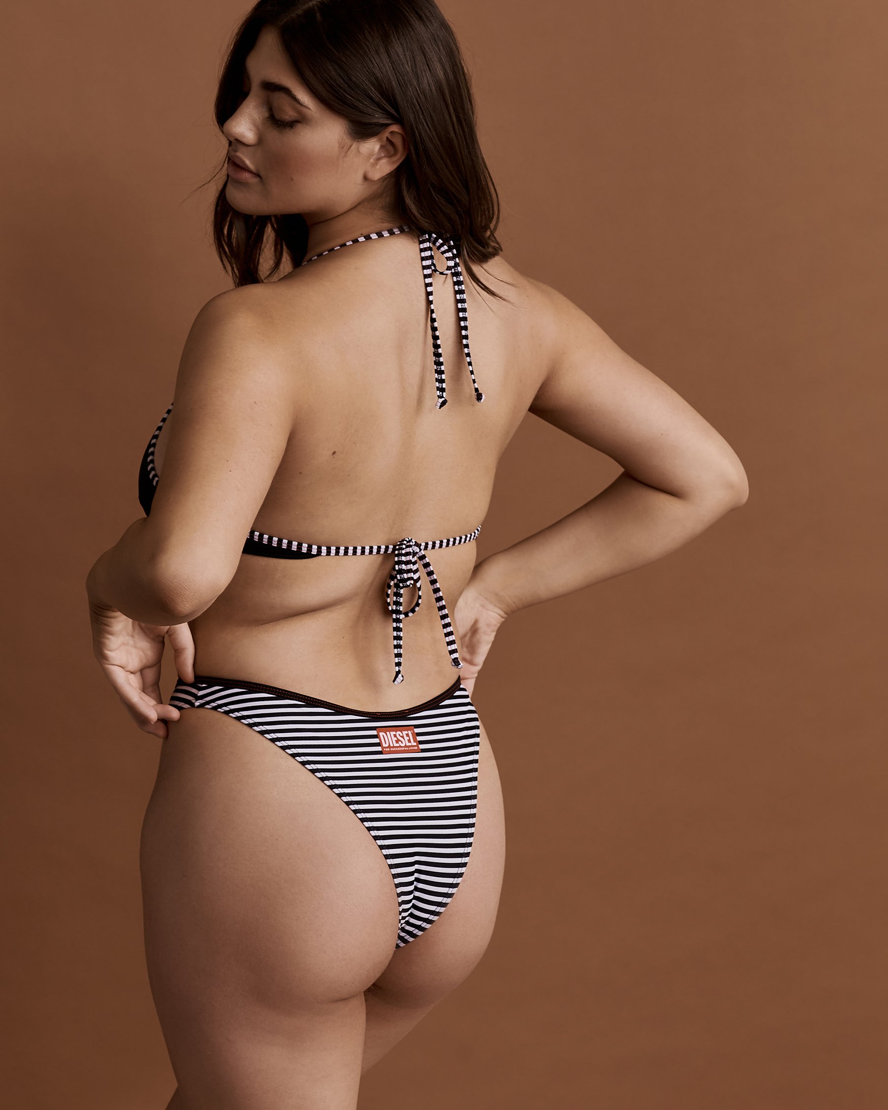 DIESEL Maillot une-pièce licou KATRIEN Noir A039770IDAA - View2