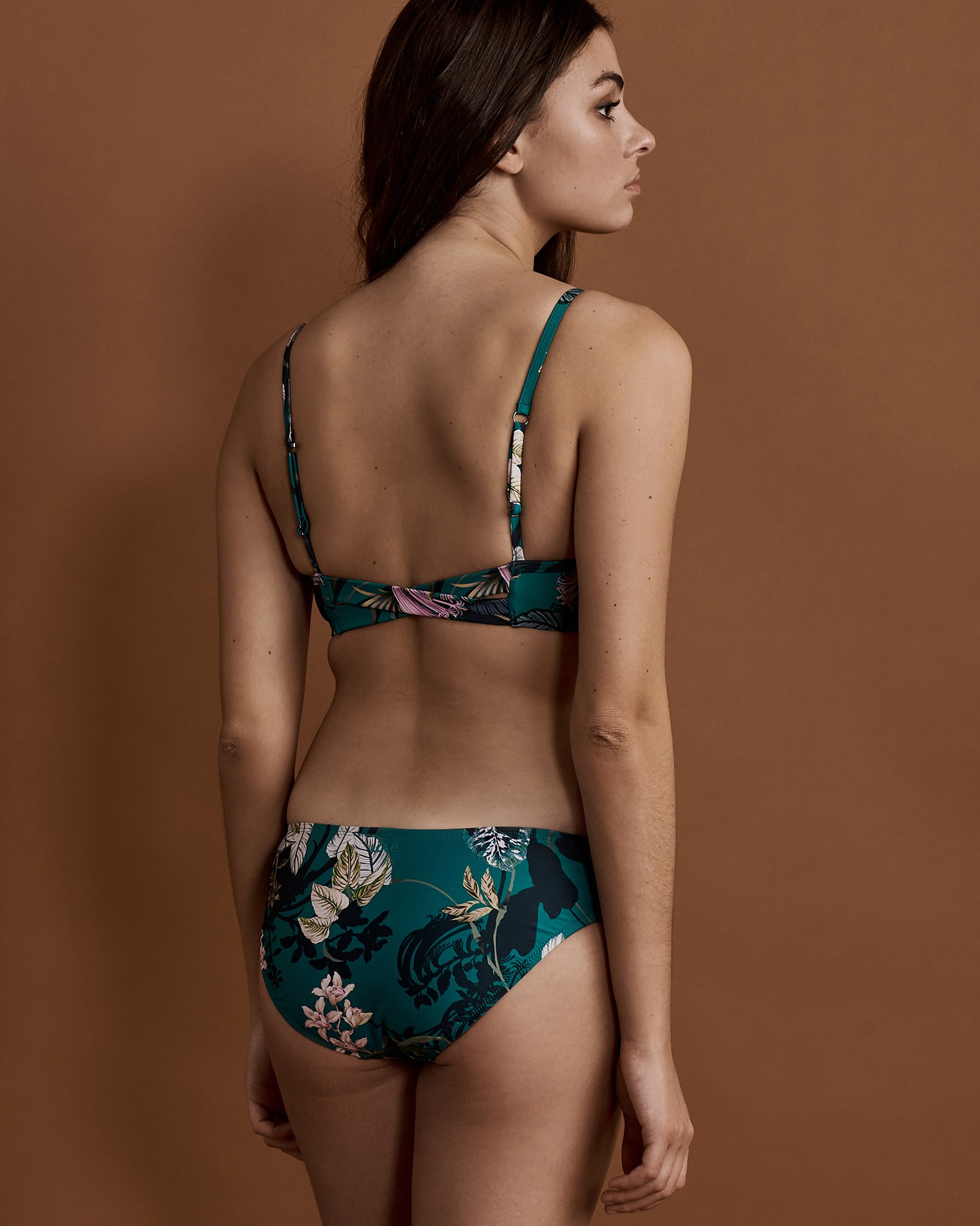 LOLË CATARINA ATHLETIC Racerback Bikini Top Floral LWW0576 - View3