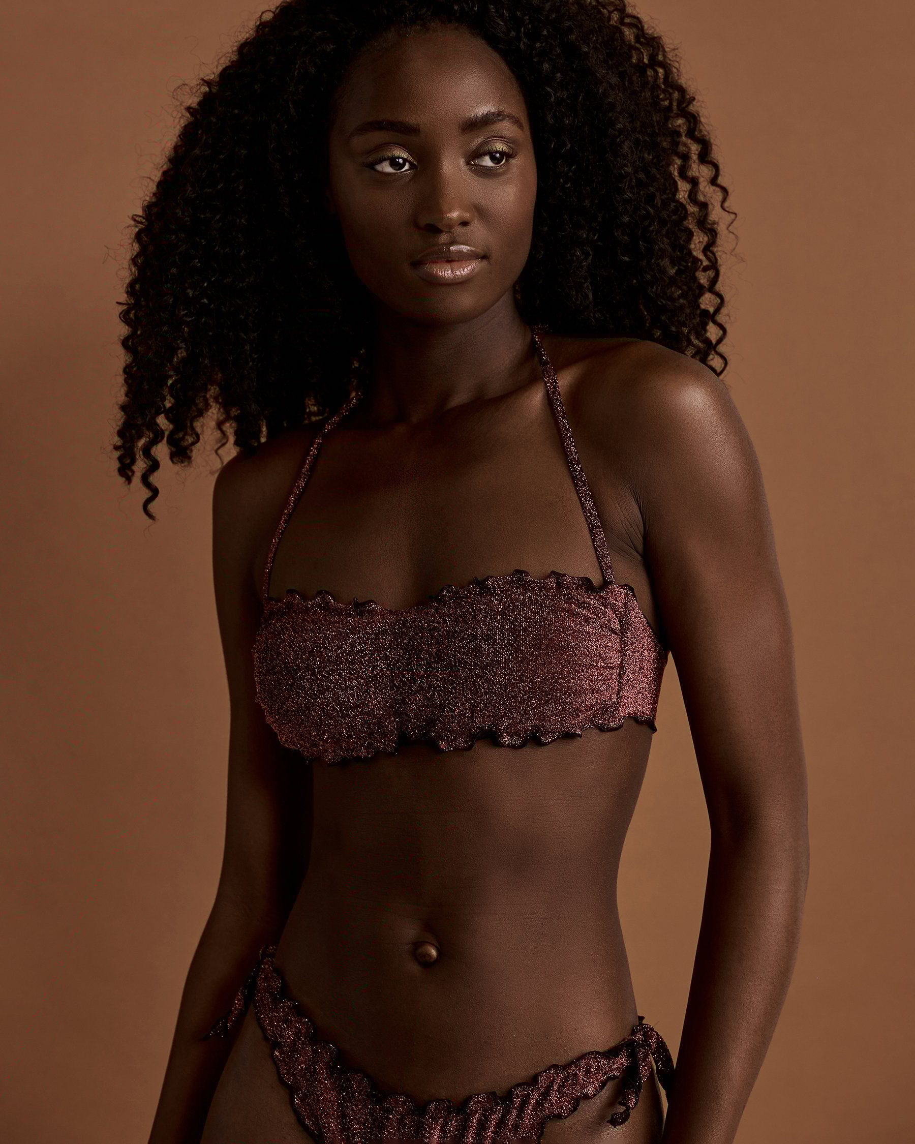 JULIA FRANCINA Ensemble bikini à volants ENZO Bordeaux JF21-ENZO - View2