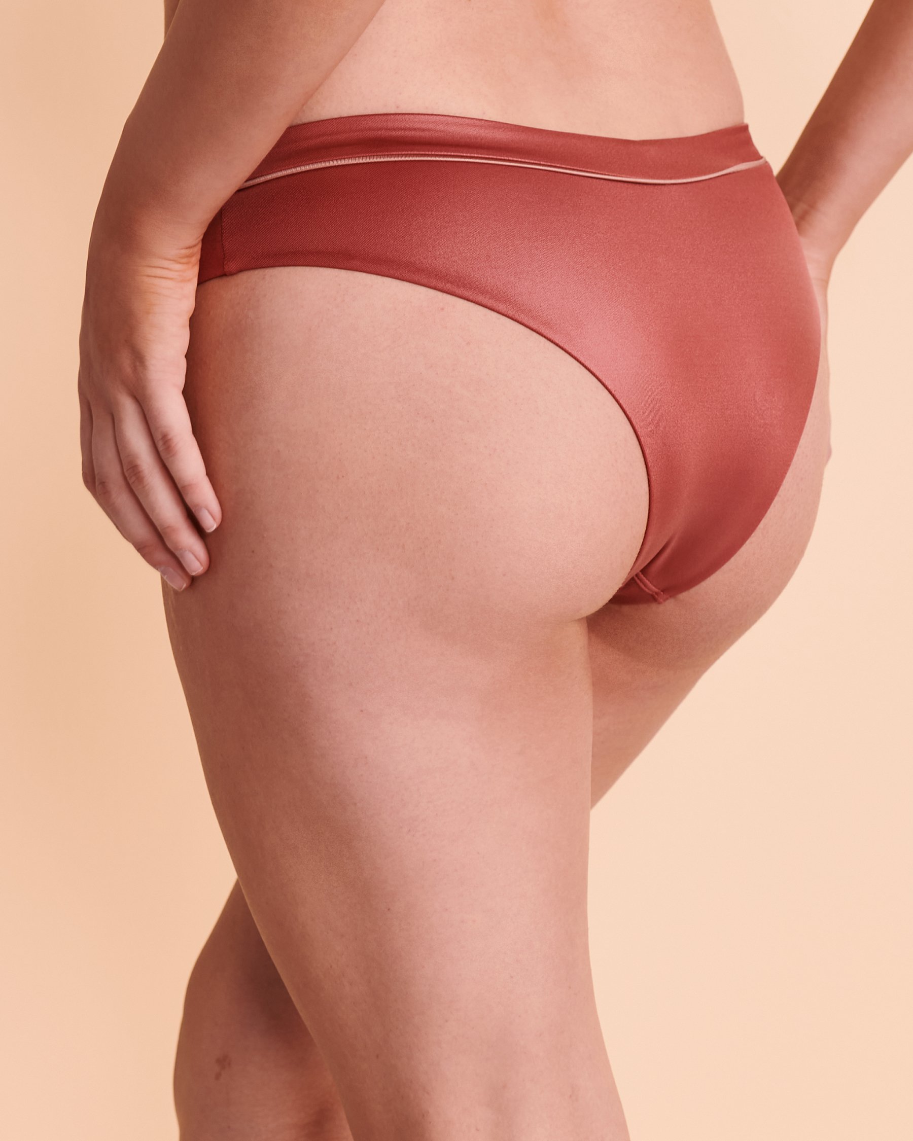 SANTEMARE HAMPTONS Cheeky Bikini Bottom Terra cotta 01300079 - View2