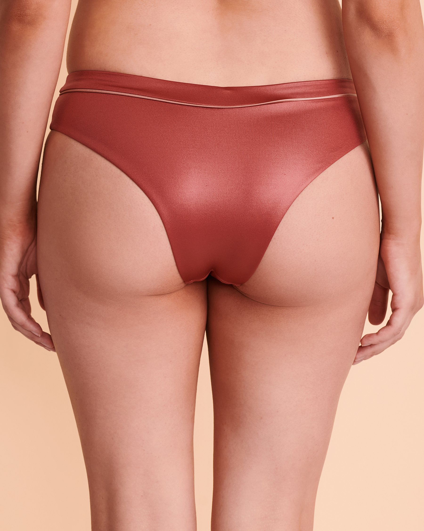 SANTEMARE HAMPTONS Cheeky Bikini Bottom Terra cotta 01300079 - View4