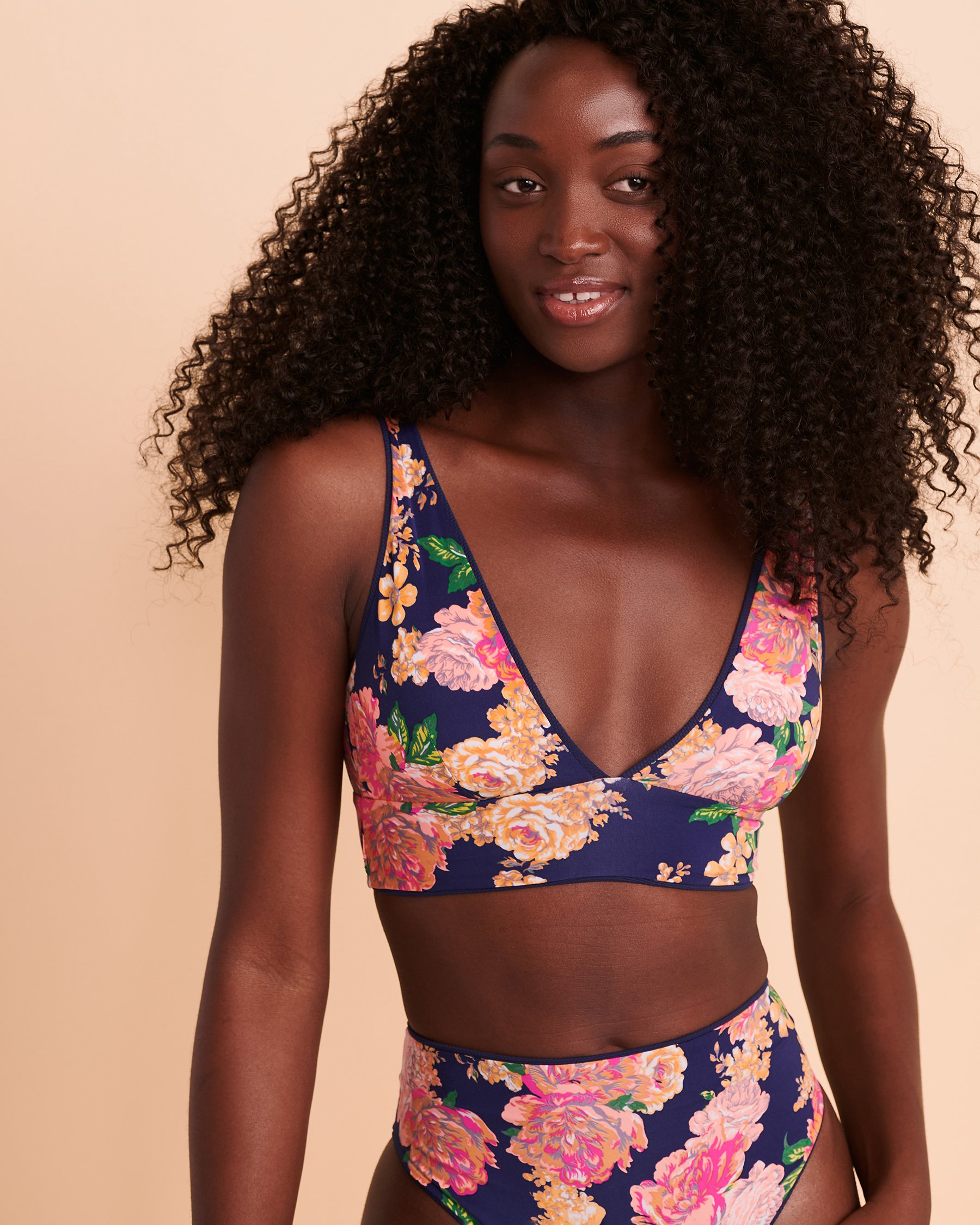 MAAJI INDIGO BLUE Paradisus Reversible Long Triangle Bikini Top Indigo blue 3236STR001 - View3