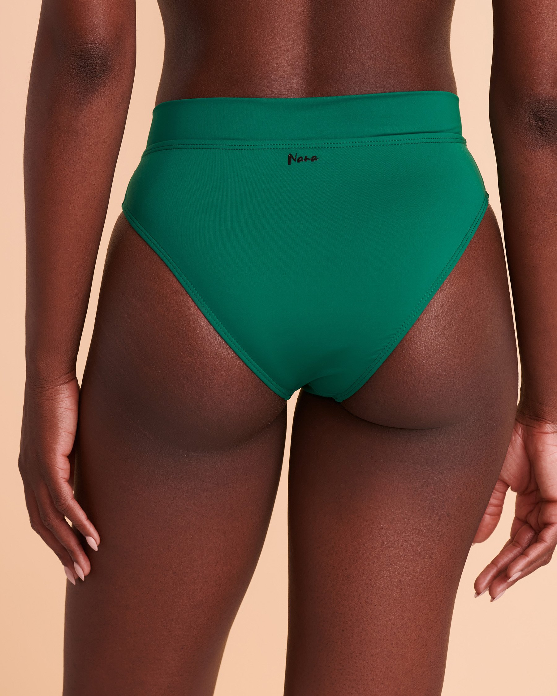 NANA NEW ADVENTURES Genevieve High Waist Bikini Bottom Teal NZ119 - View2