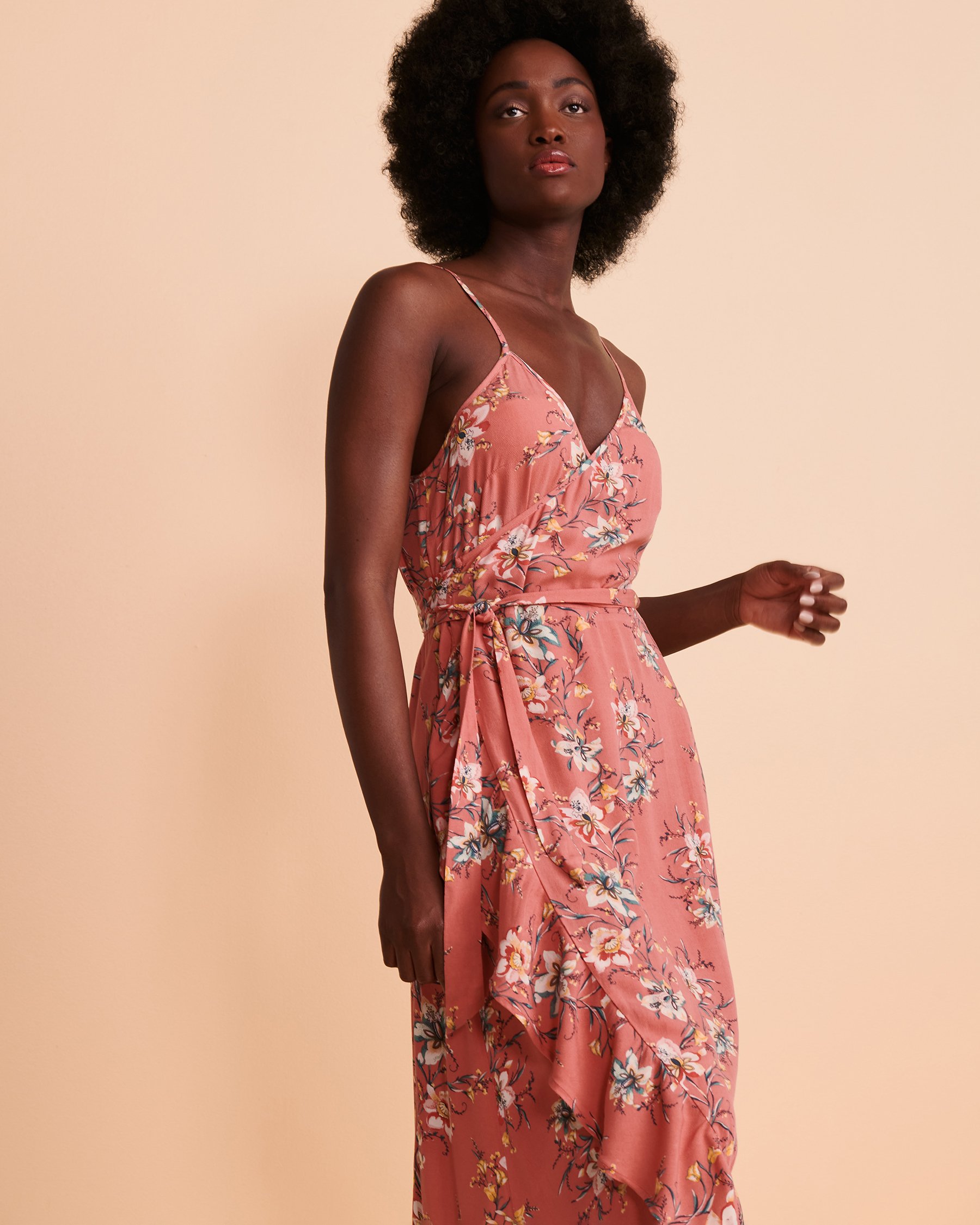 O'NEILL Robe maxi à volants VIOLA Floral rose SP2416015 - View3