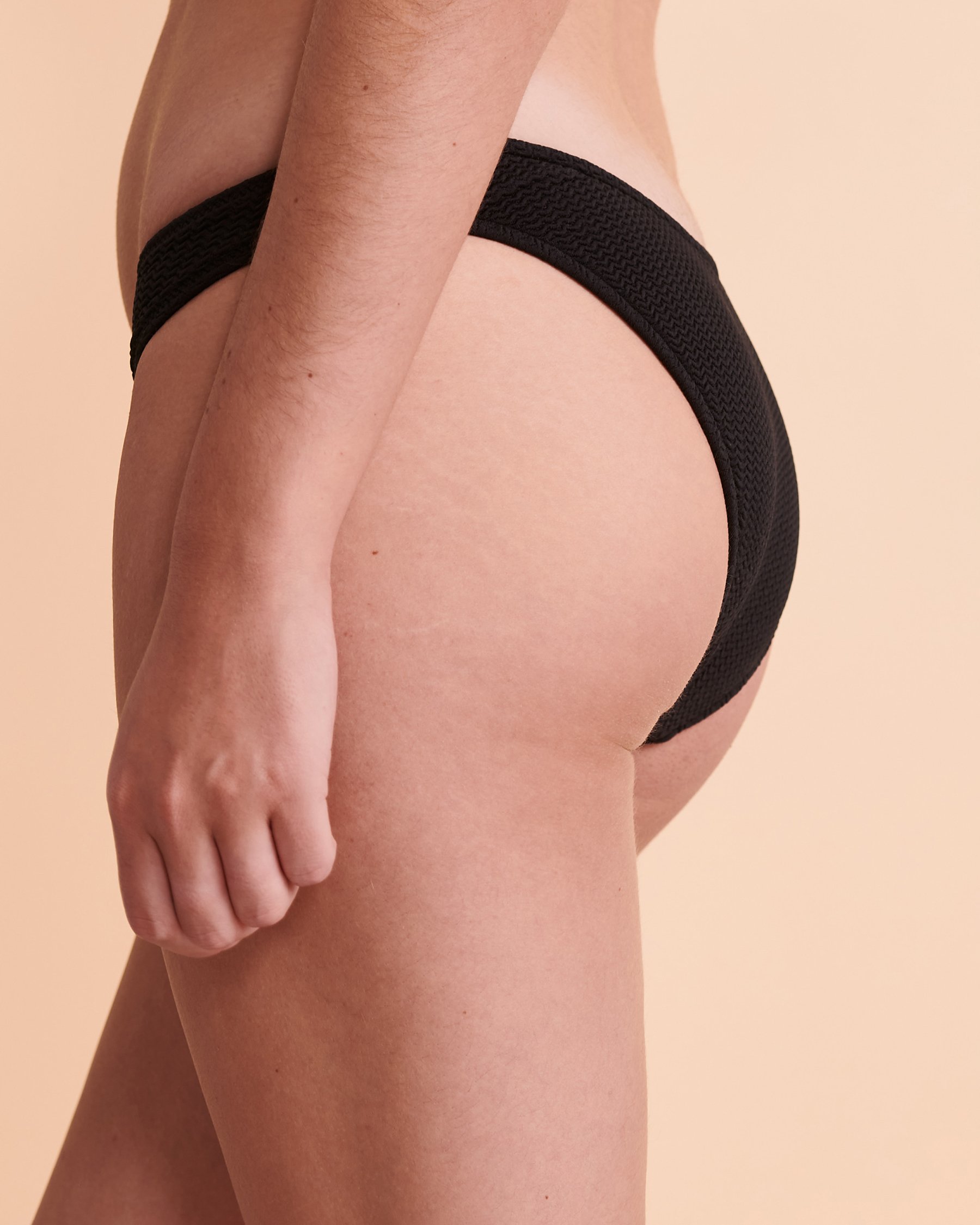 SEAFOLLY Bas de bikini jambe haute SEA DIVE Noir 40305-861 - View3