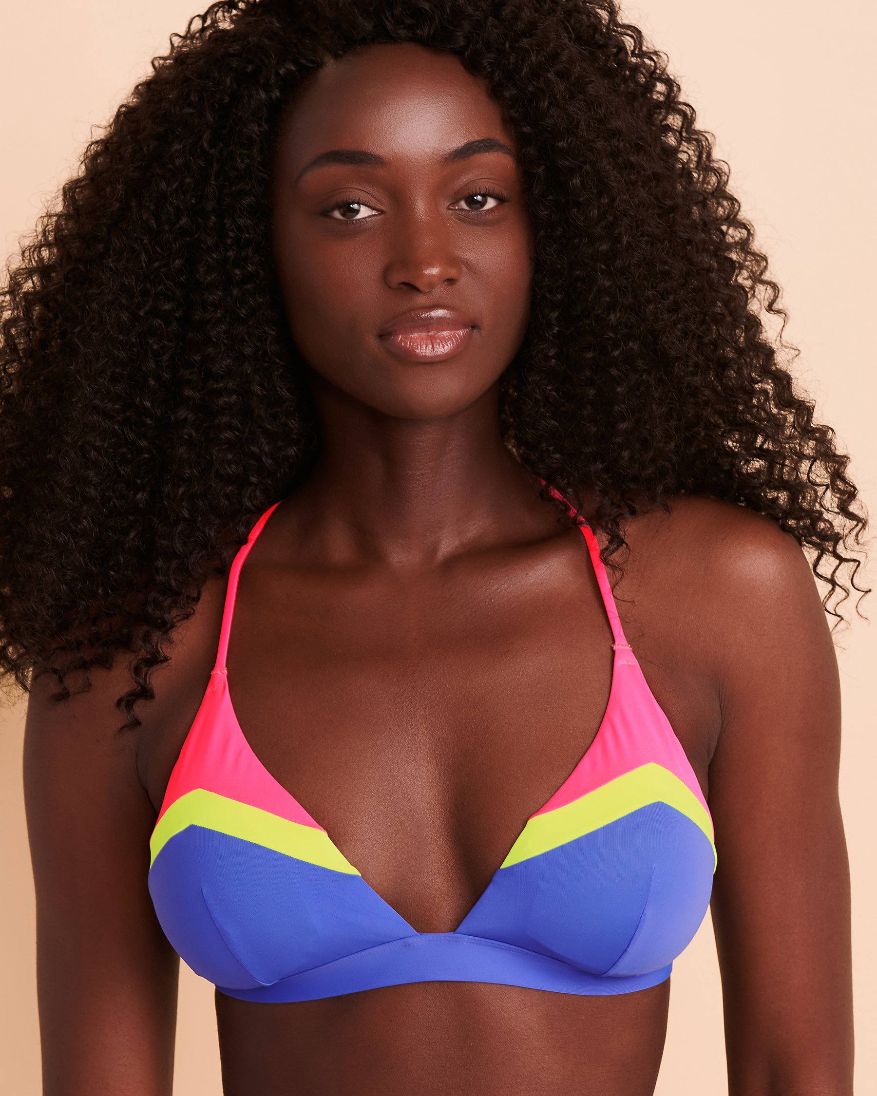 TROPIK Haut de bikini triangle AMPARO Bloc de couleurs 01100049 - Voir4