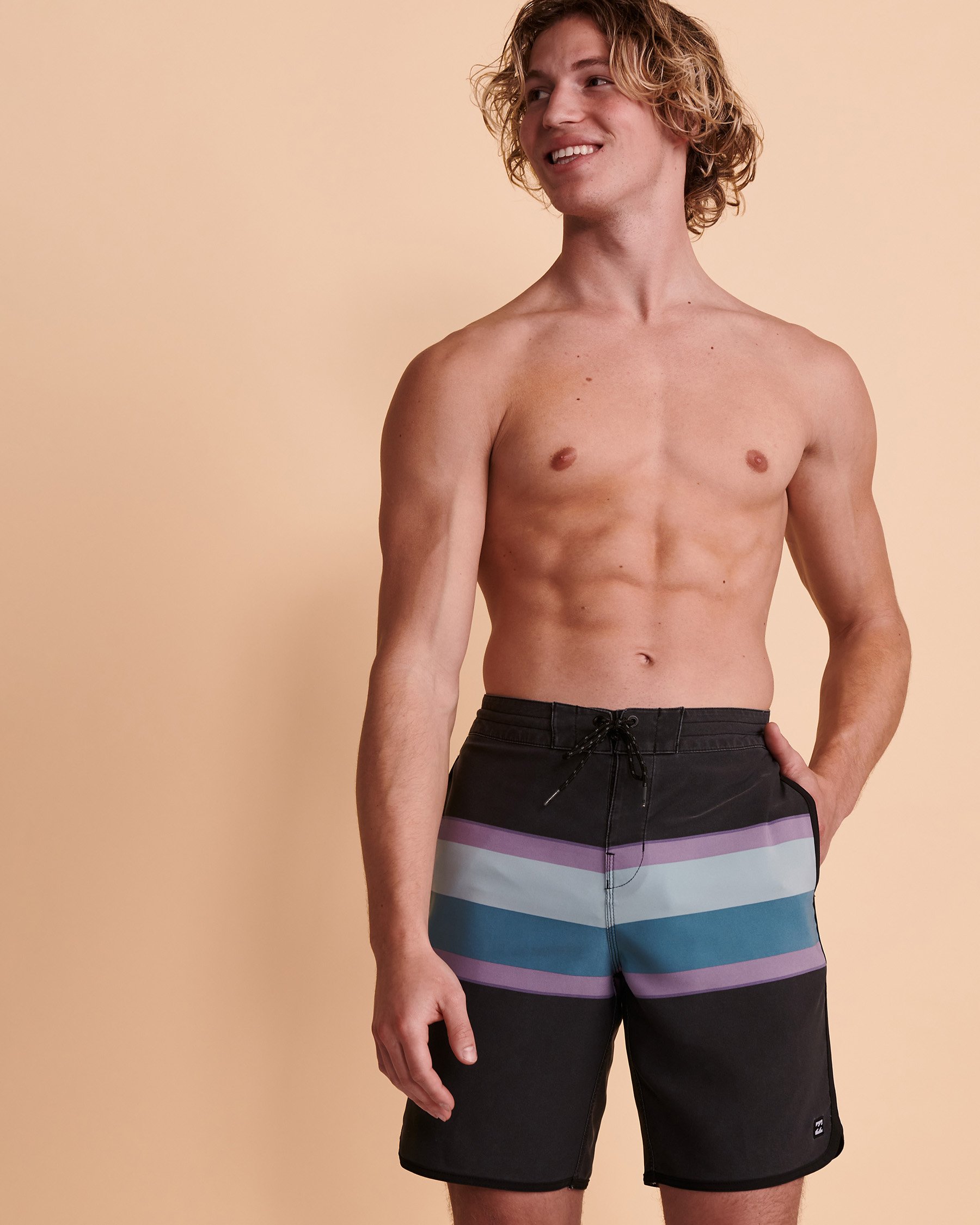 BILLABONG 73 SPINNER LO TIDES Boardshort Swimsuit Stripes ABYBS00129 - View4