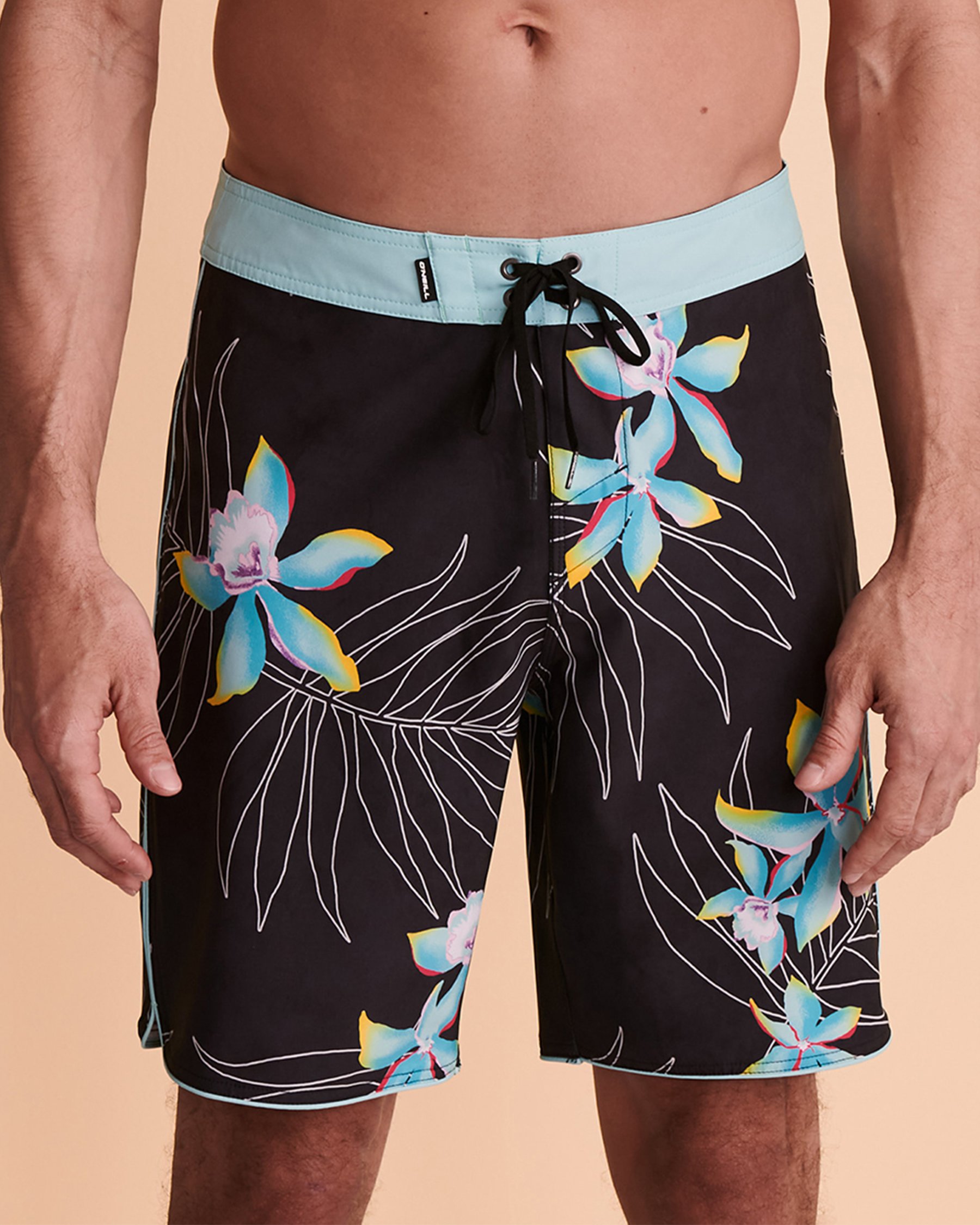 O'NEILL Maillot boardshort HYPERFREAK ULU Fleurs bleues SP2106004 - Voir1