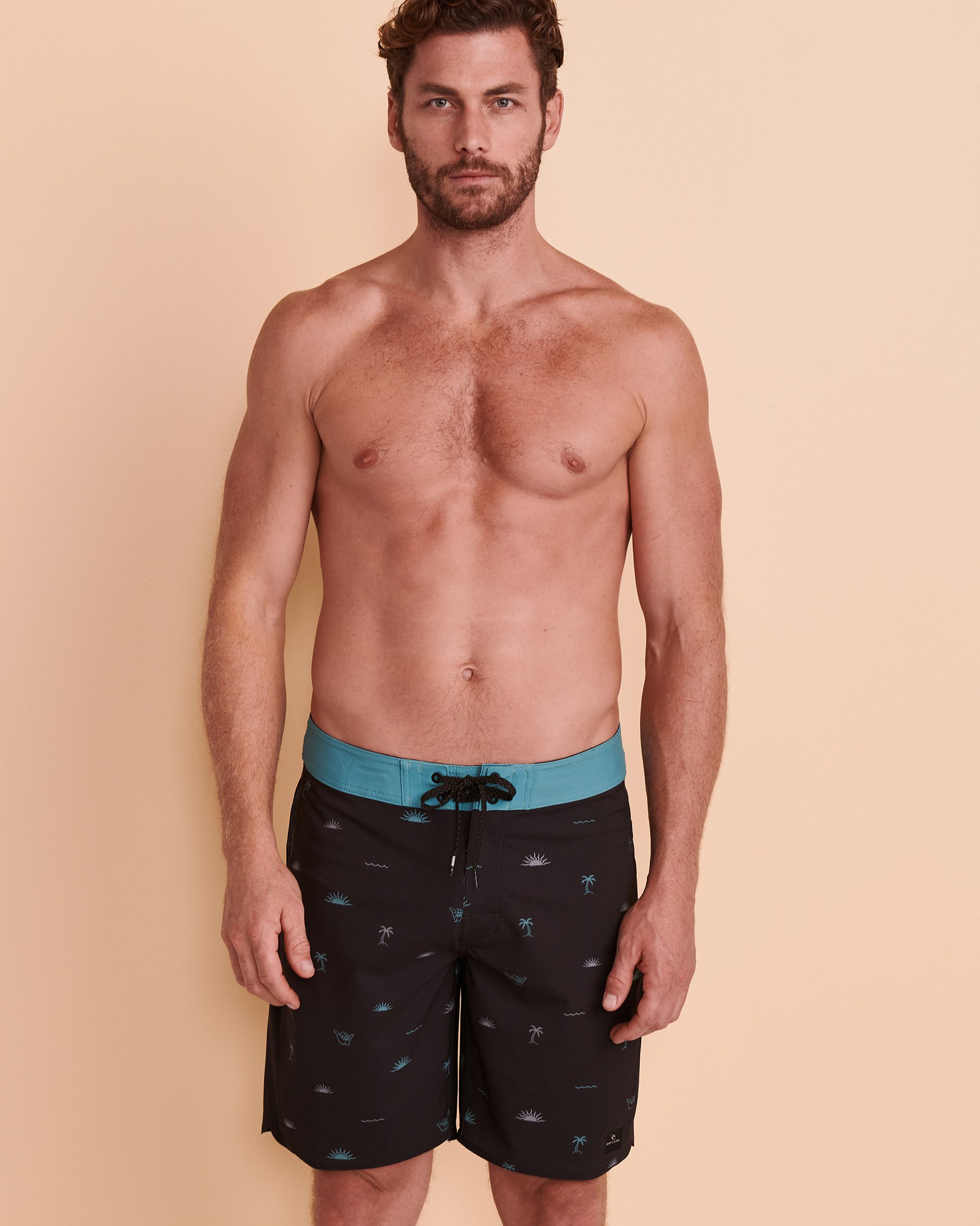 RIP CURL MIRAGE HI TRACKS Boardshort Swimsuit Black print CBO1D8 - View5