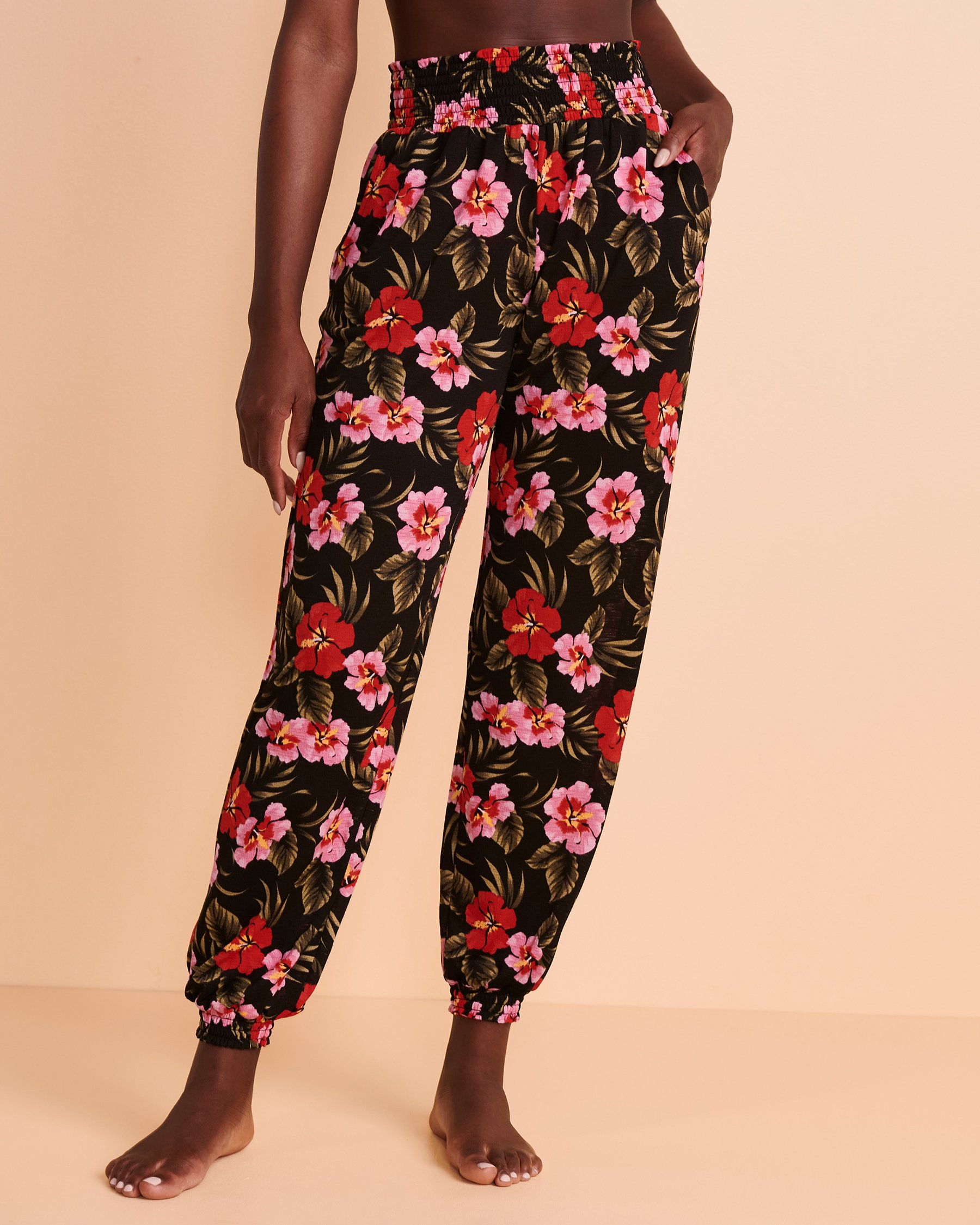 TROPIK Pantalon ajusté HIBISCUS Hibiscus 02200023 - Voir3