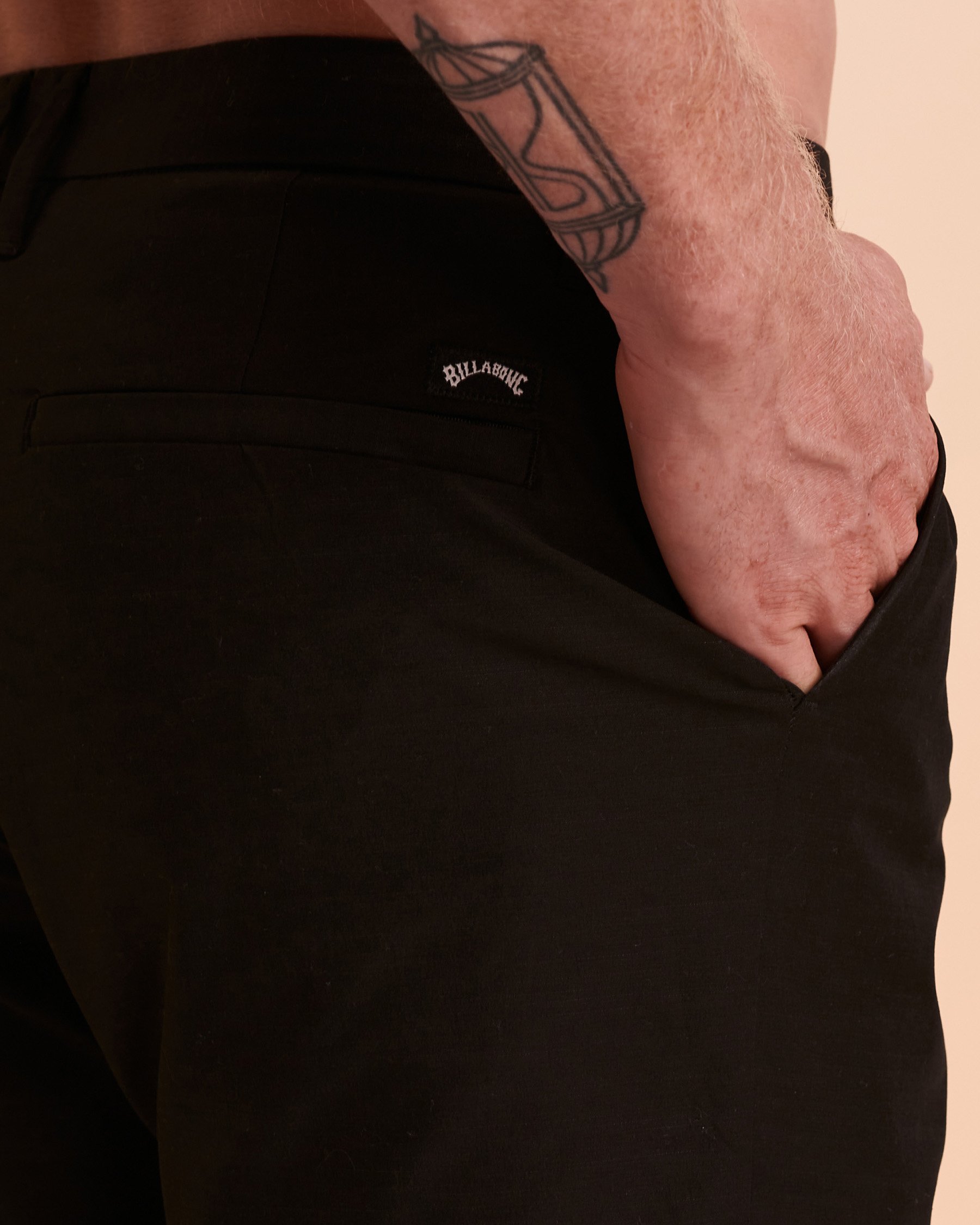 BILLABONG NEW ORDER SLUB Hybrid Short Black ABYWS00116 - View3