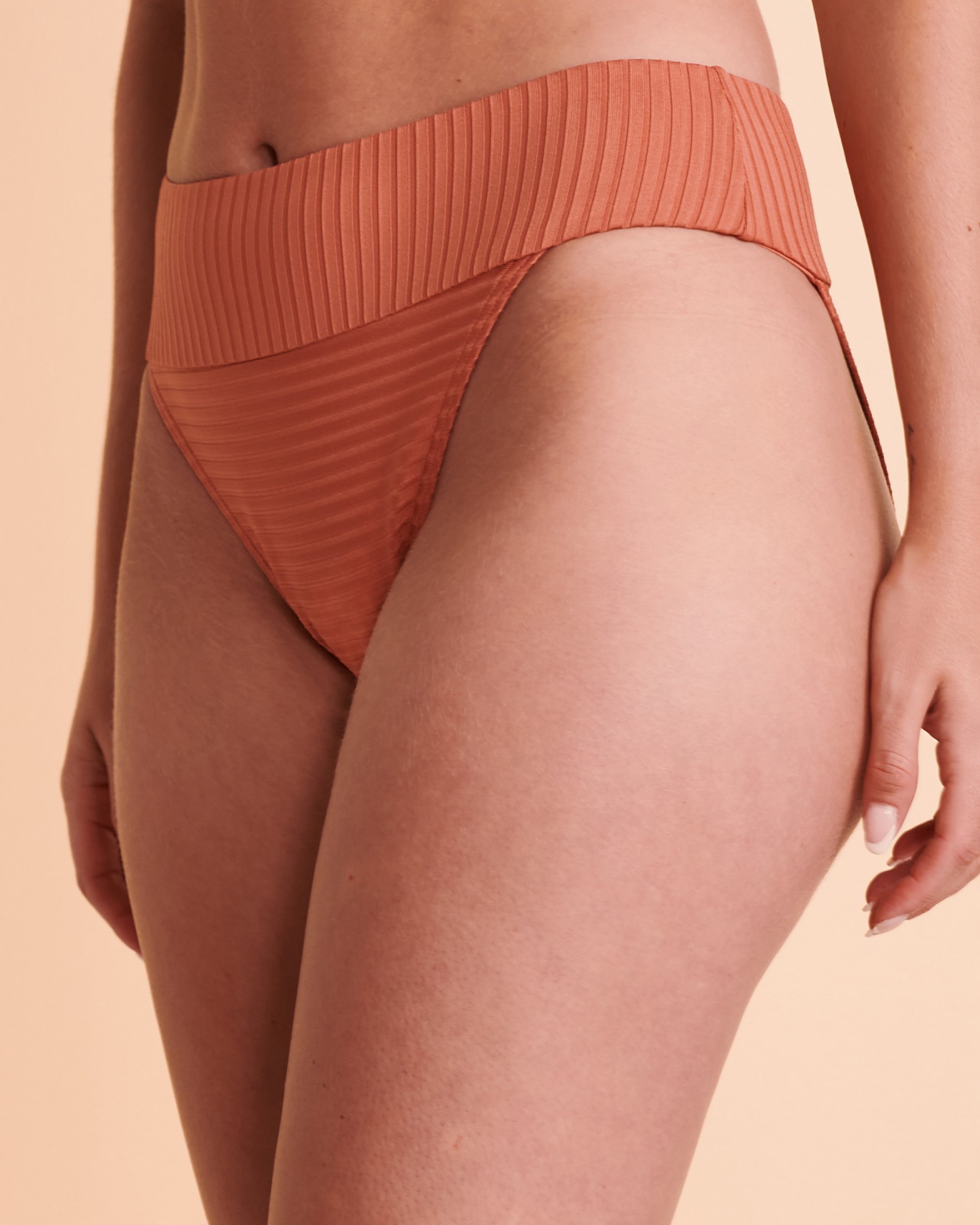 RIP CURL Bas de bikini cheeky taille haute PREMIUM SURF Orange brulé GSIRX9 - Voir1