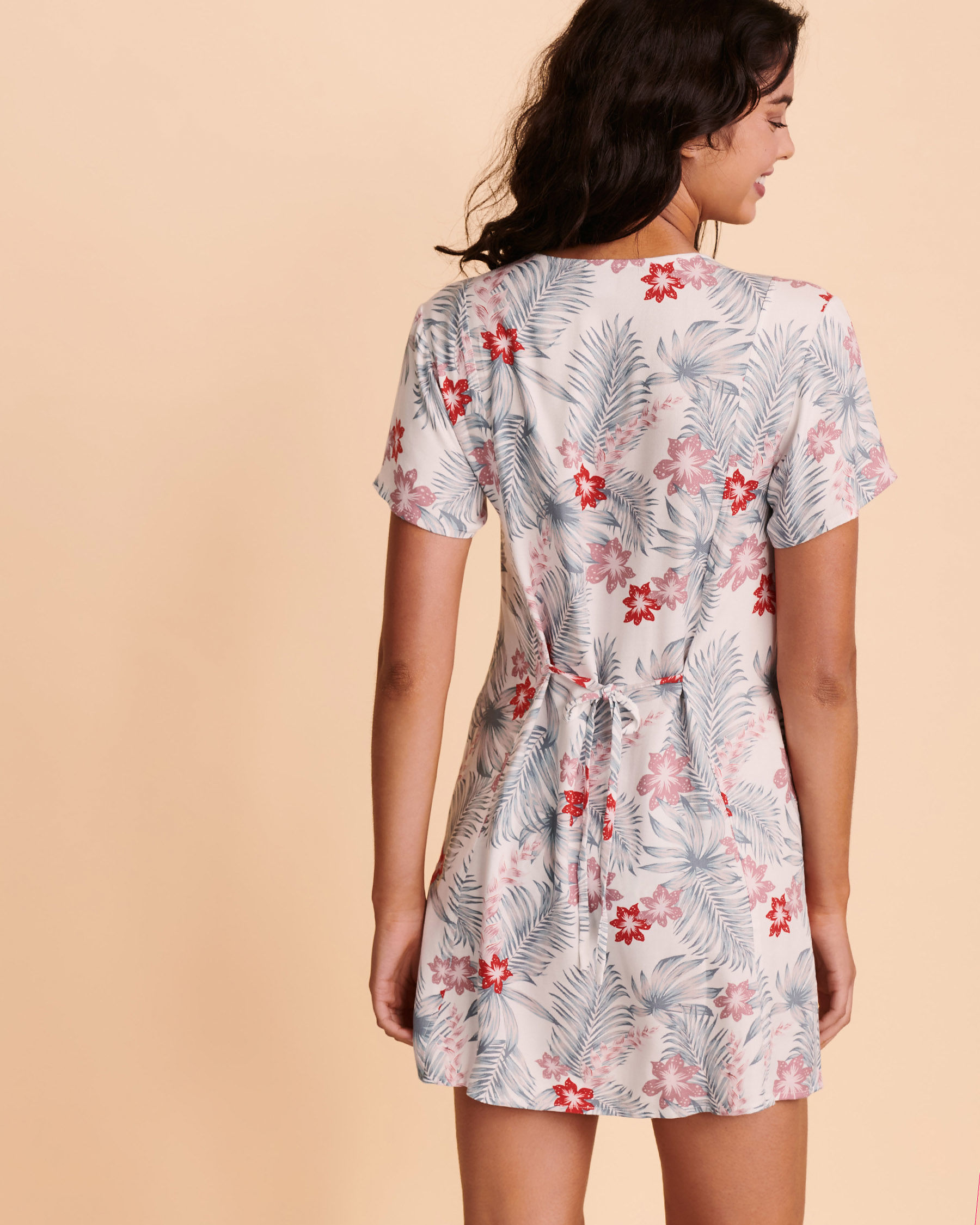 HURLEY BELIZE Buttoned Dress Tropical print CW1719 - View2