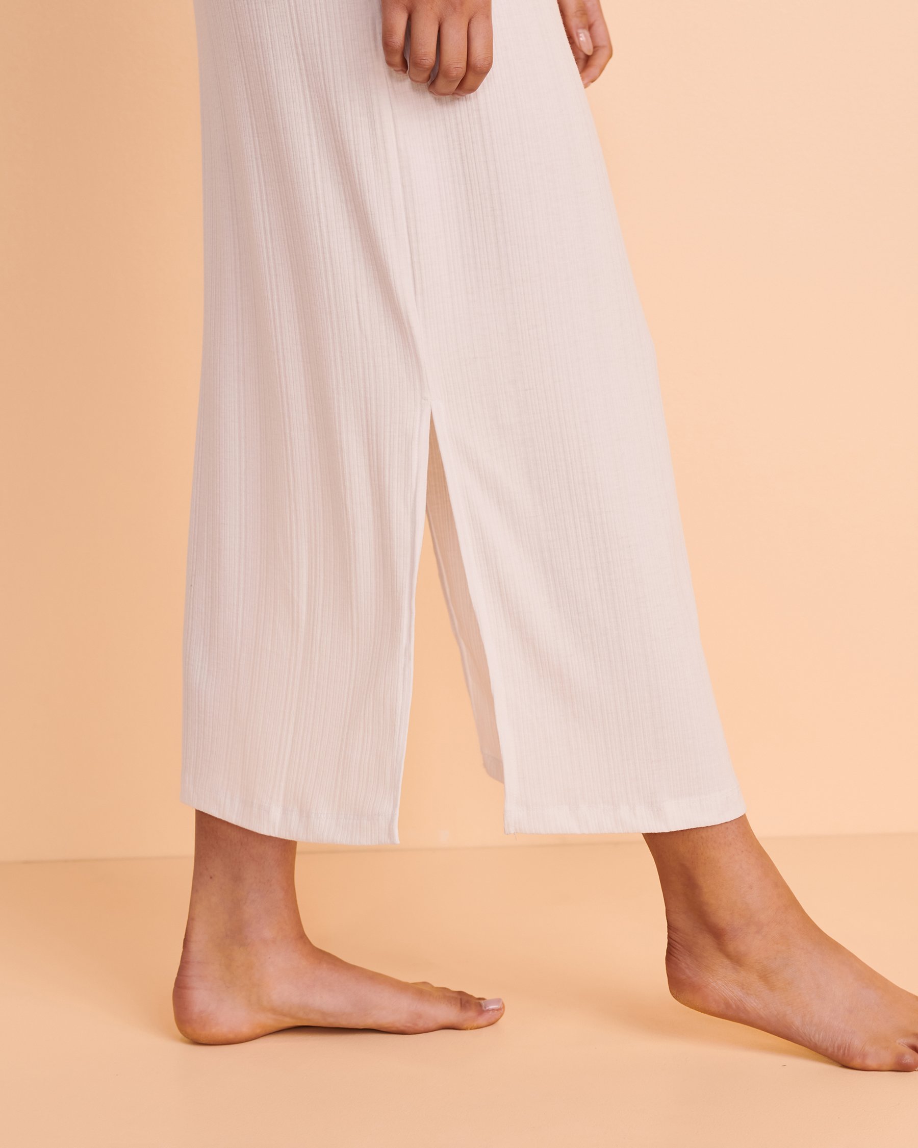 TROPIK Sleeveless Maxi Dress with Side Slits White 02300029 - View3