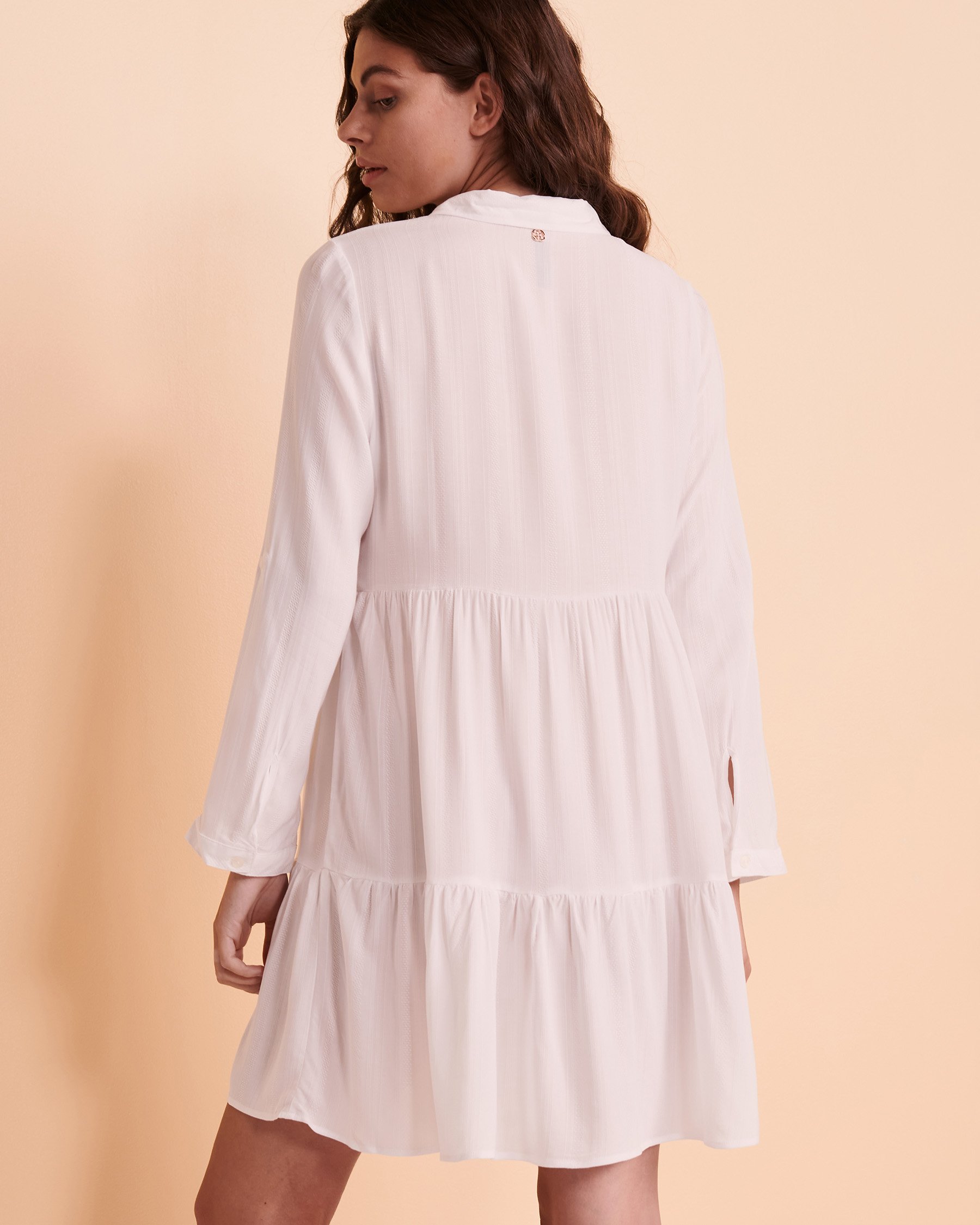 TURQUOISE COUTURE Short Layered Dress White 02300034 - View2