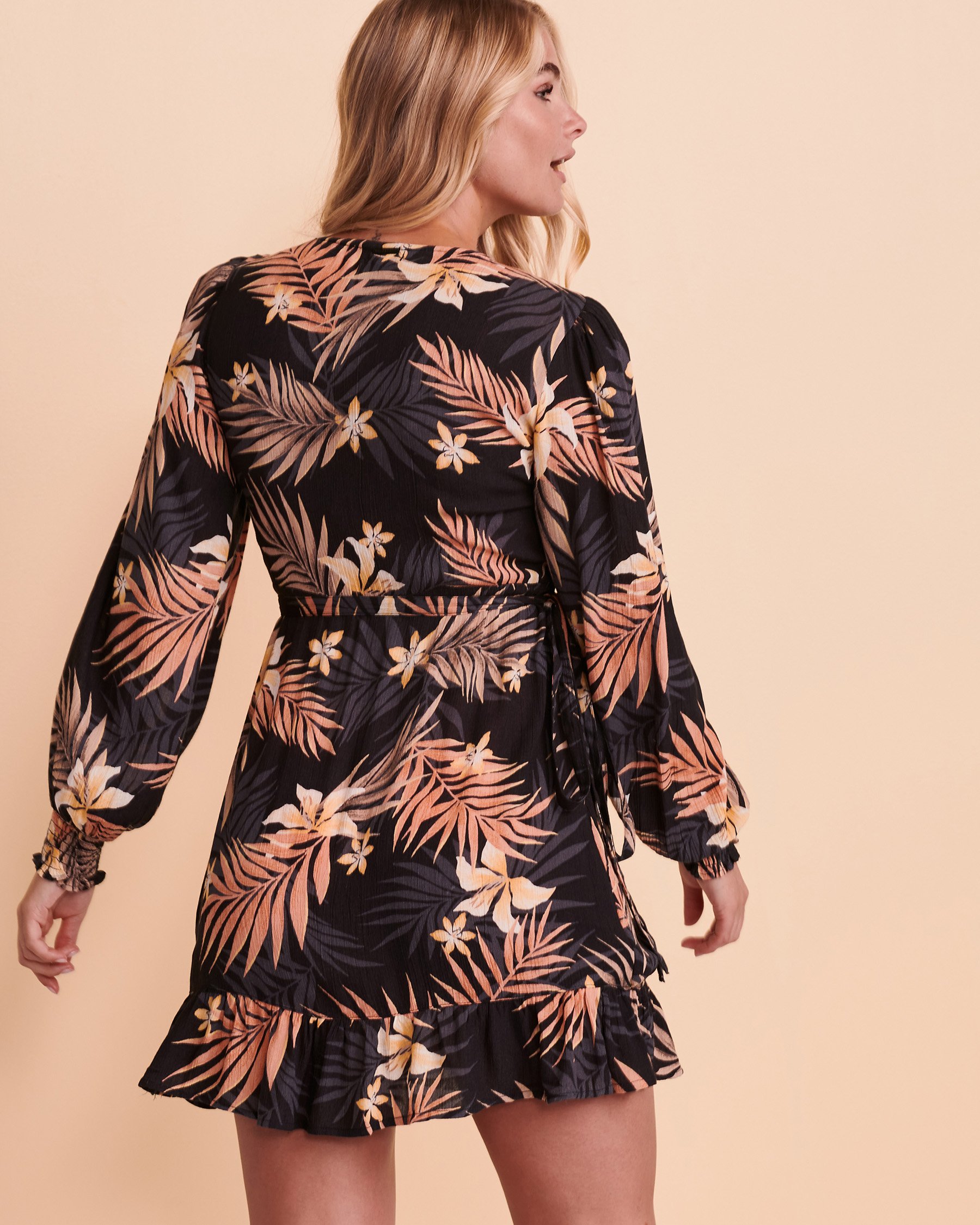 BILLABONG IN MY HEART Wrap Dress Leafs ABJWD00257 - View2