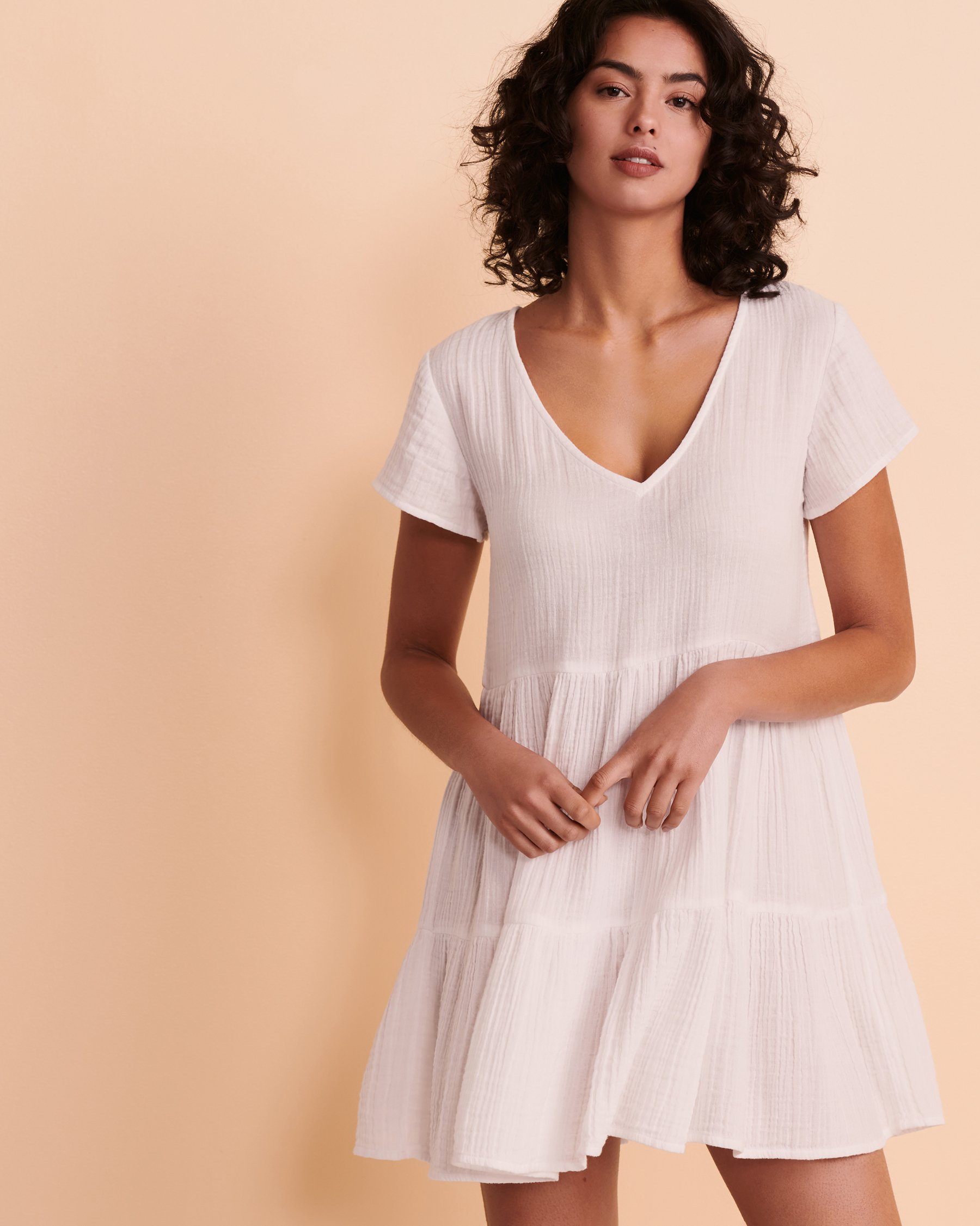 RIP CURL PREMIUM SURF Short Sleeve Dress White GDRFW9 - View1