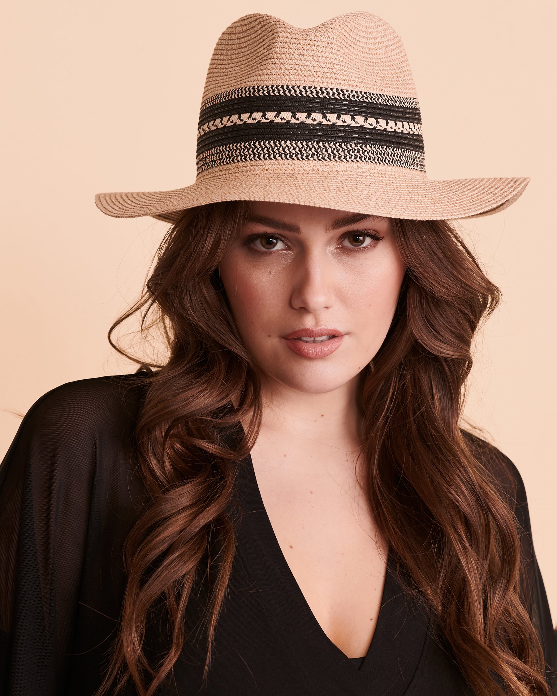 SARAJANE Chapeau panama Naturel 22SJ-2000 - Voir1