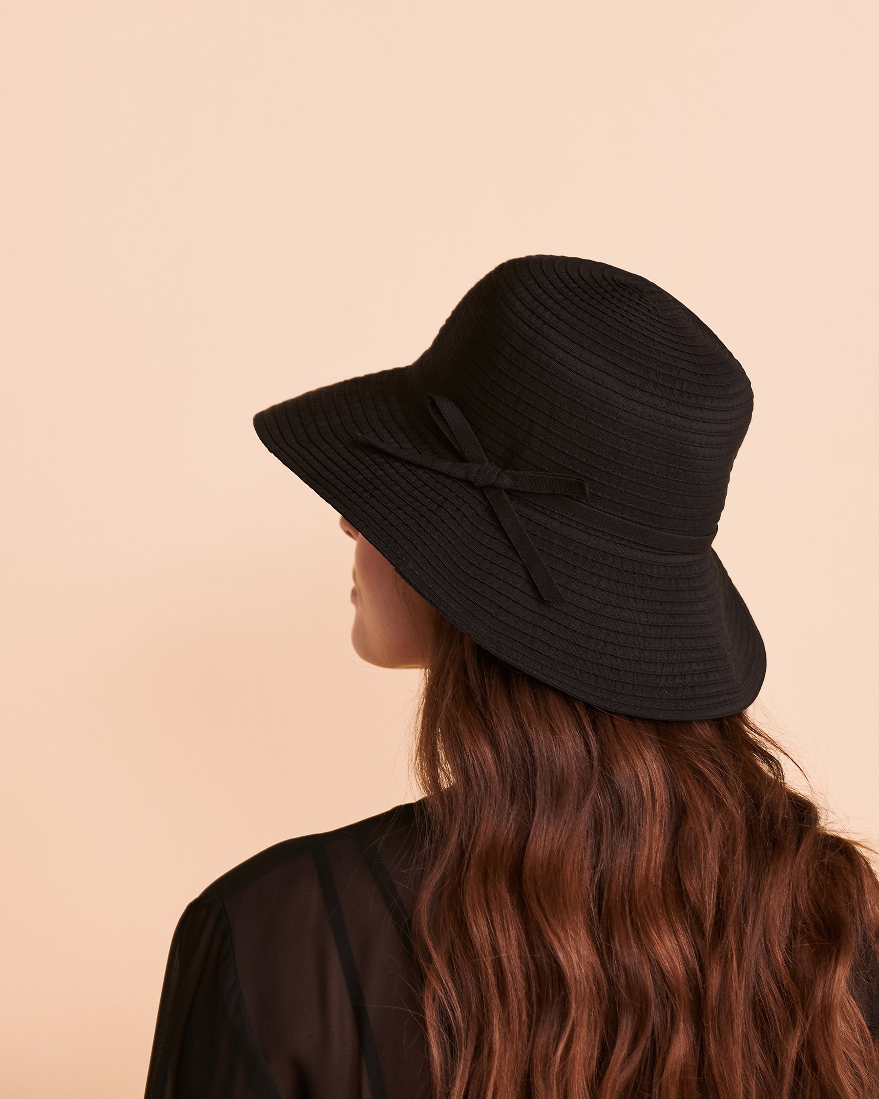 SARAJANE Ribbon Bucket Hat Black 21P12241 - View1