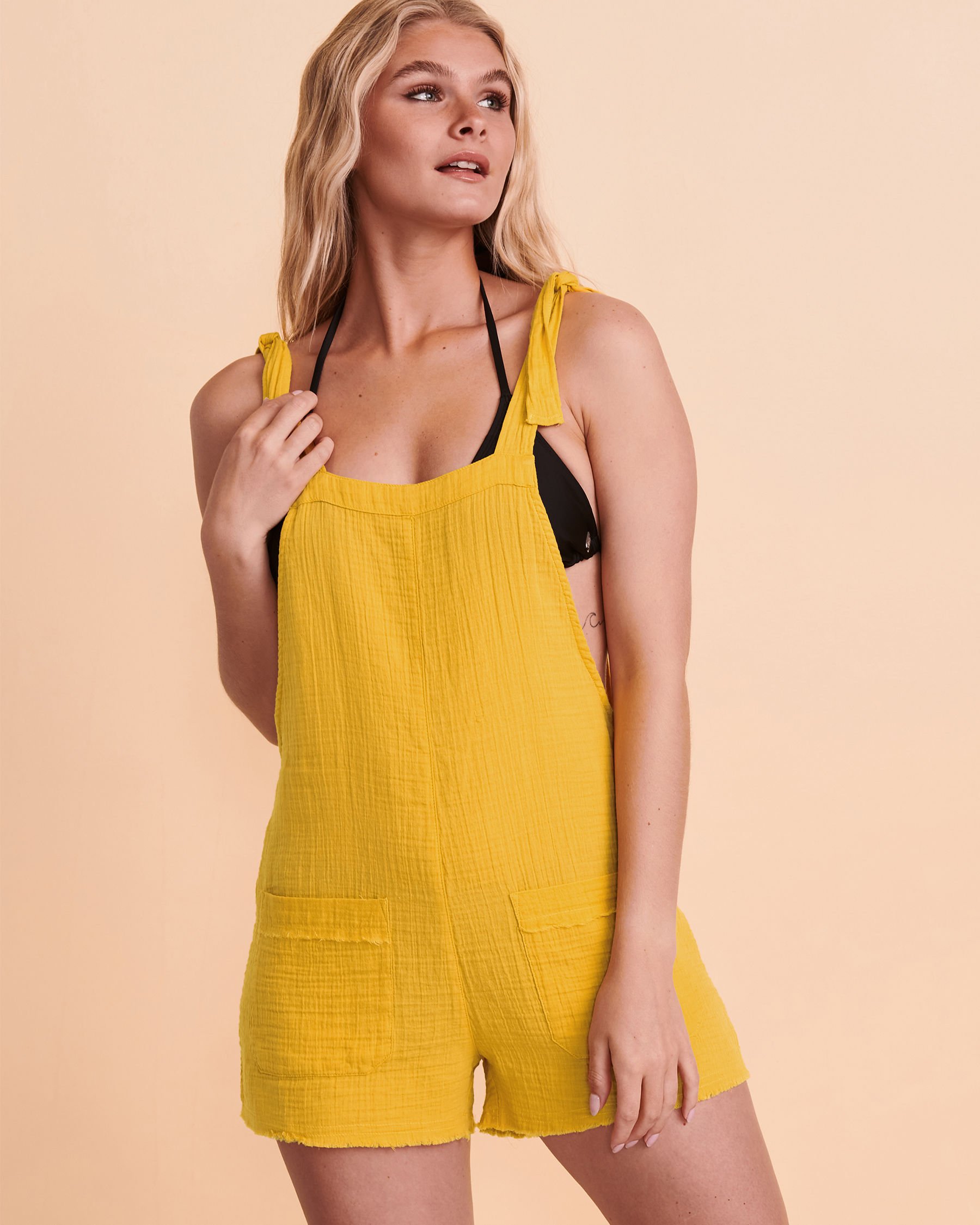 BILLABONG GIRL ON THE RUN Romper Yellow JN06UBGI - View1