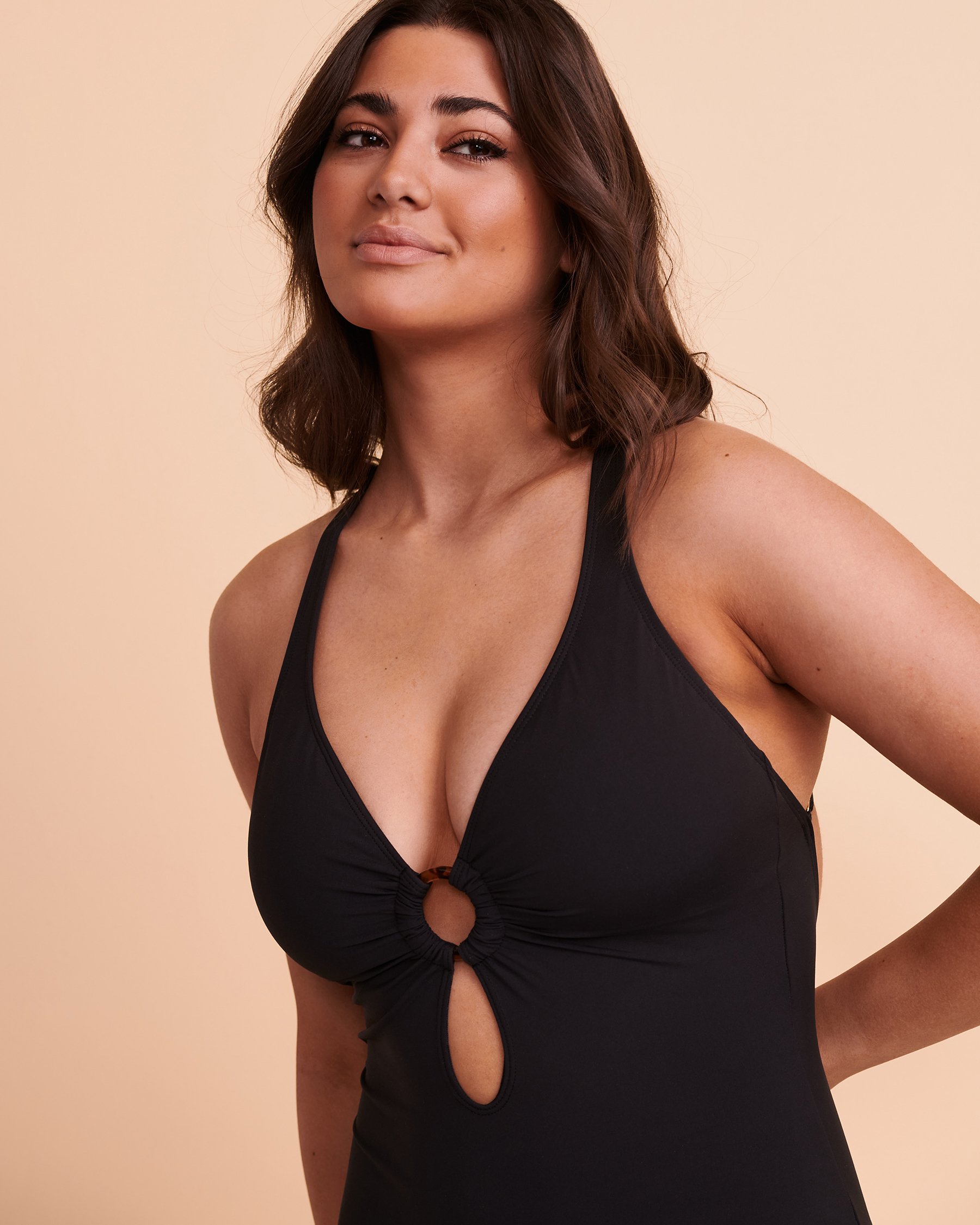 BLEU ROD BEATTIE Maillot une-pièce RING ME UP Noir RBMU22796H - Voir3