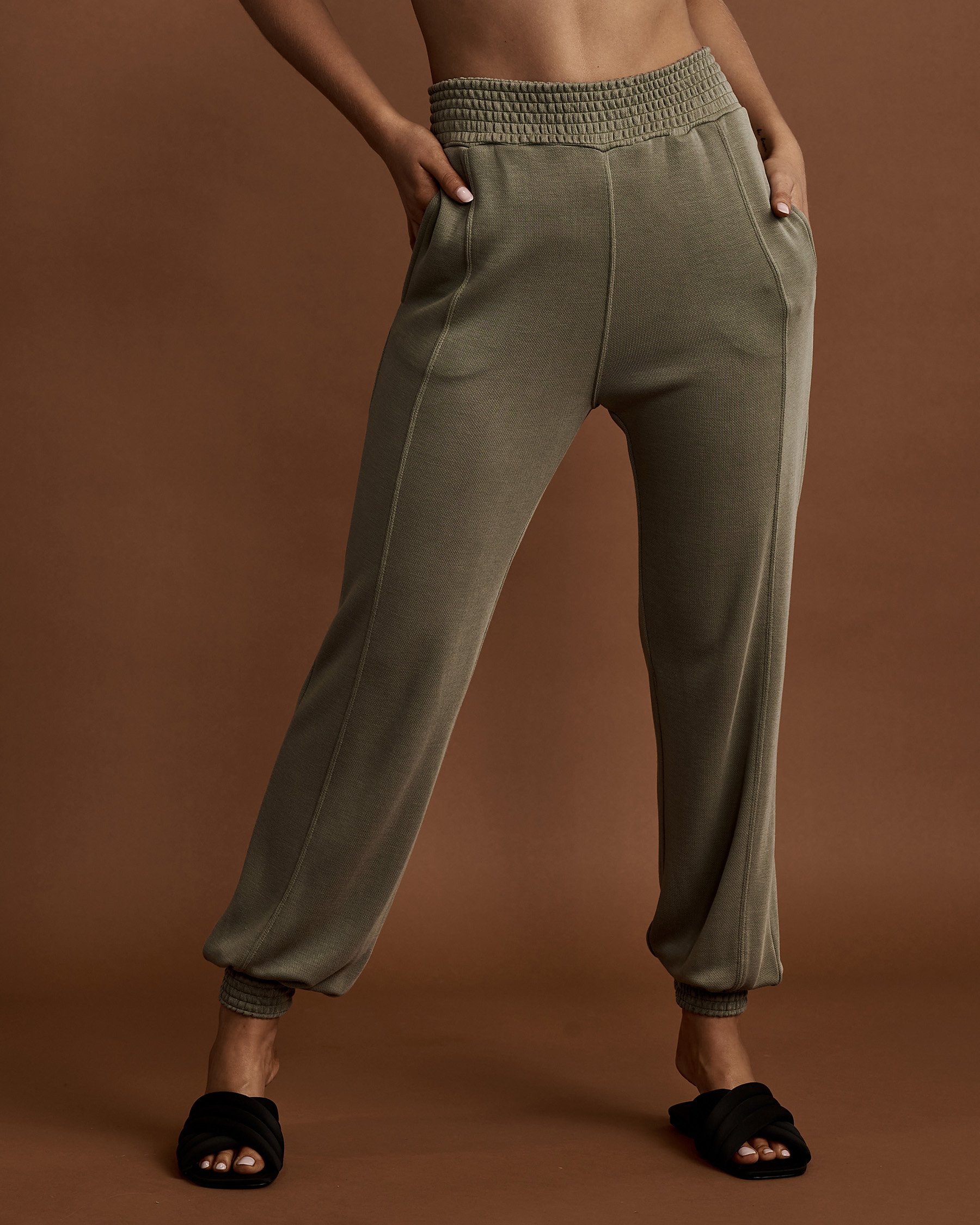 L*SPACE SEAGLASS Pants Khaki SEAPA21 - View1