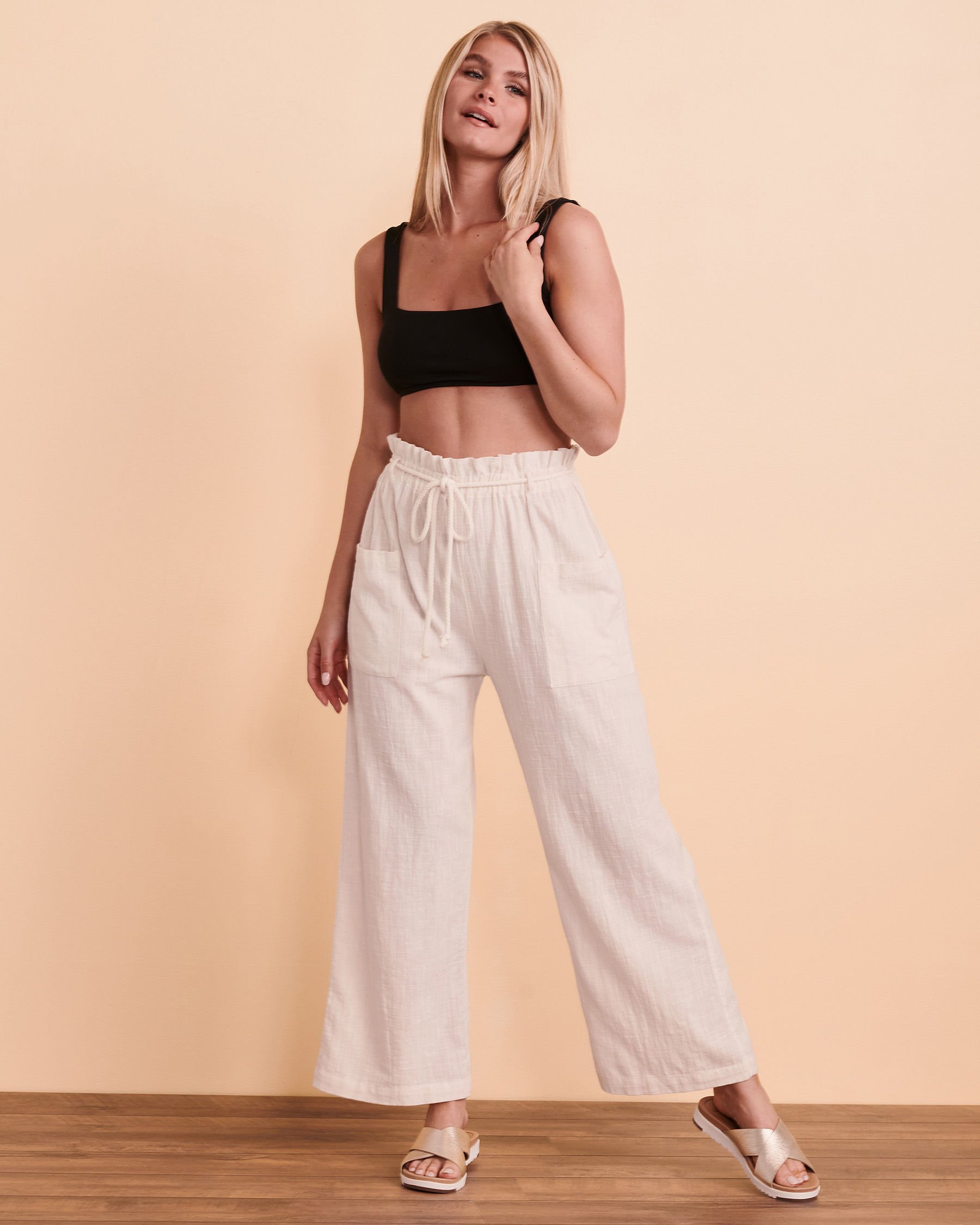 WANDER ON Pant White ABJX600154 - View3