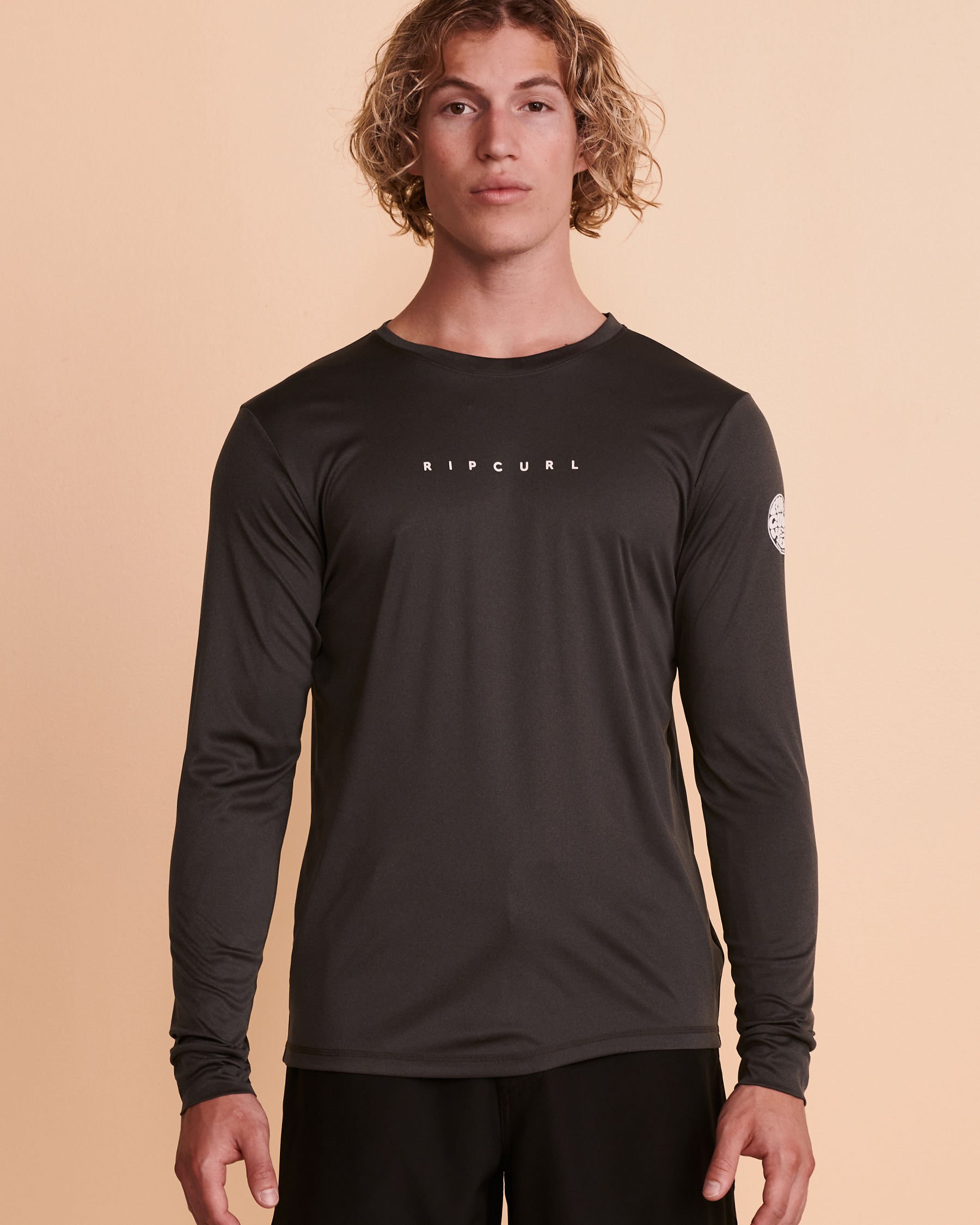 RIP CURL DAWN PATROL Long Sleeve Rashguard Charcoal WLU3QM - View4