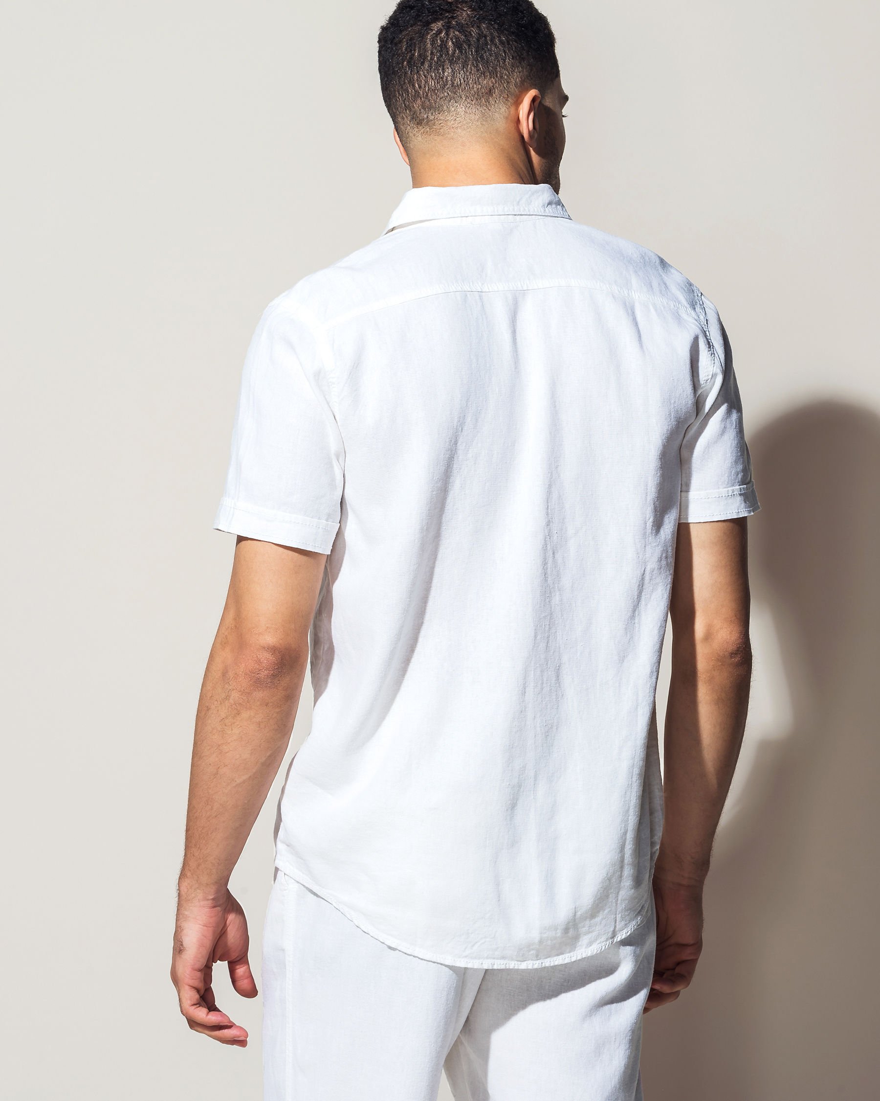 OCEAN Linen Shirt White 598-785-0-00 - View3